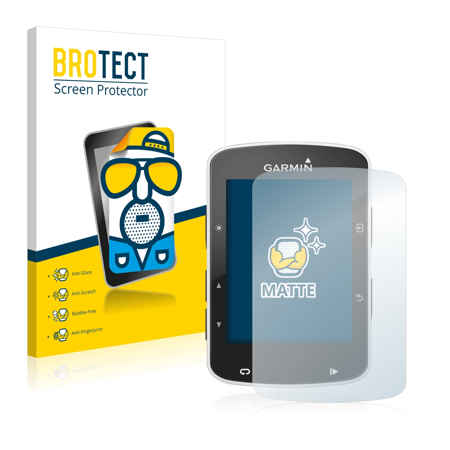2x BROTECT Entspiegelungs-Folie pro Garmin Edge 520