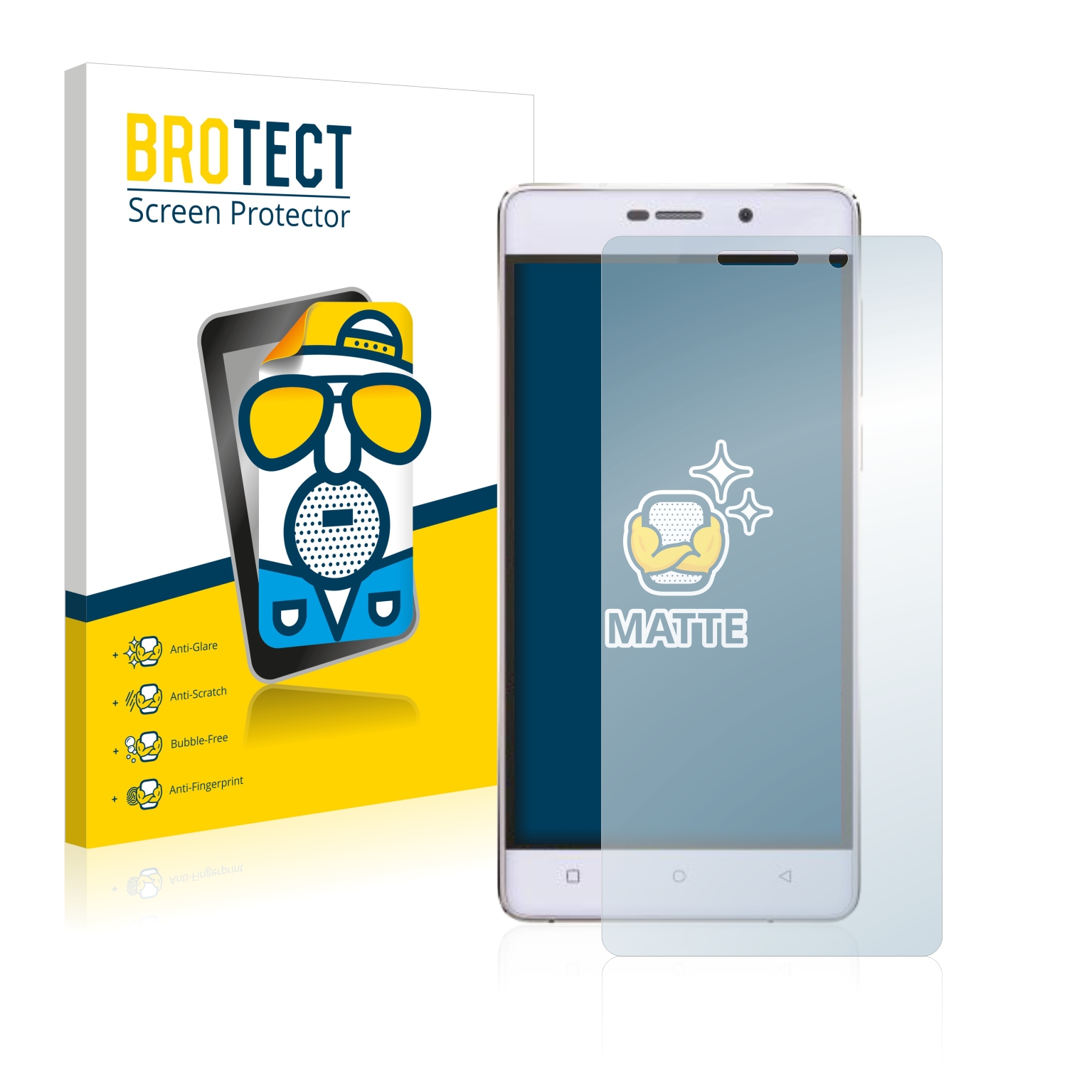 2x BROTECT Entspiegelungs-Folie pro Gionee Marathon M4