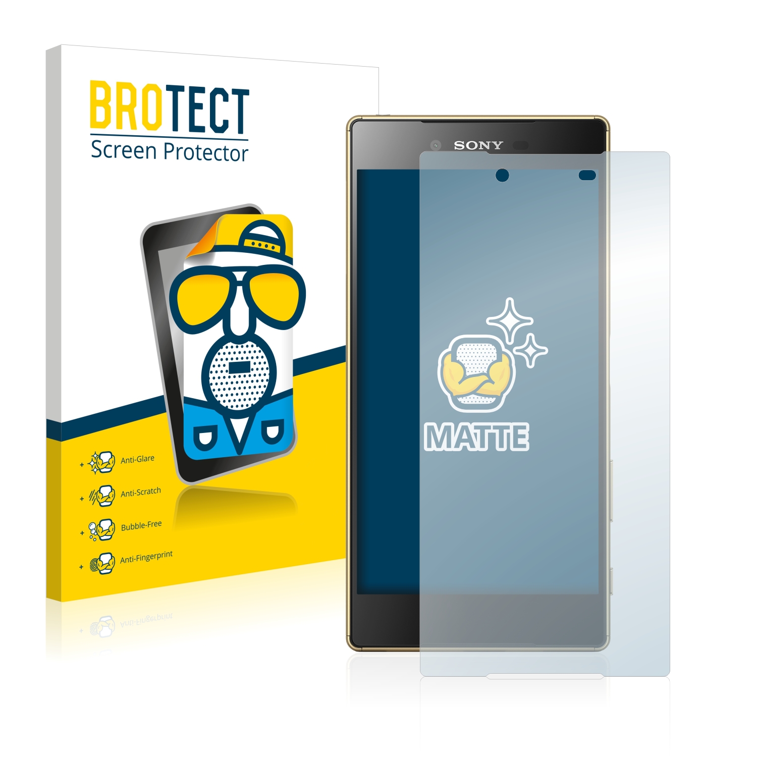 2x BROTECT Entspiegelungs-Folie pro Sony Xperia Z5 Premium