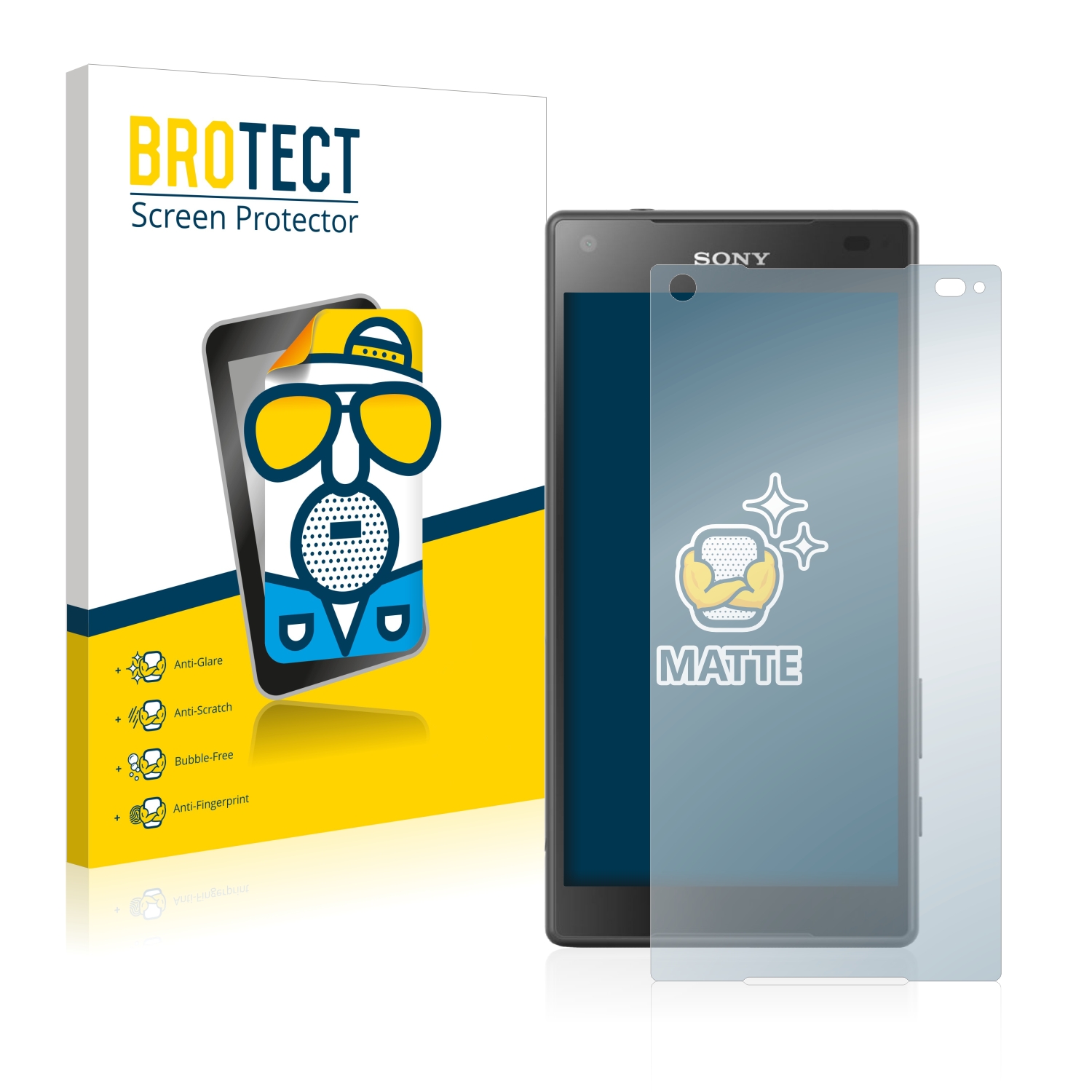 2x BROTECT Entspiegelungs-Folie pro Sony Xperia Z5 Compact