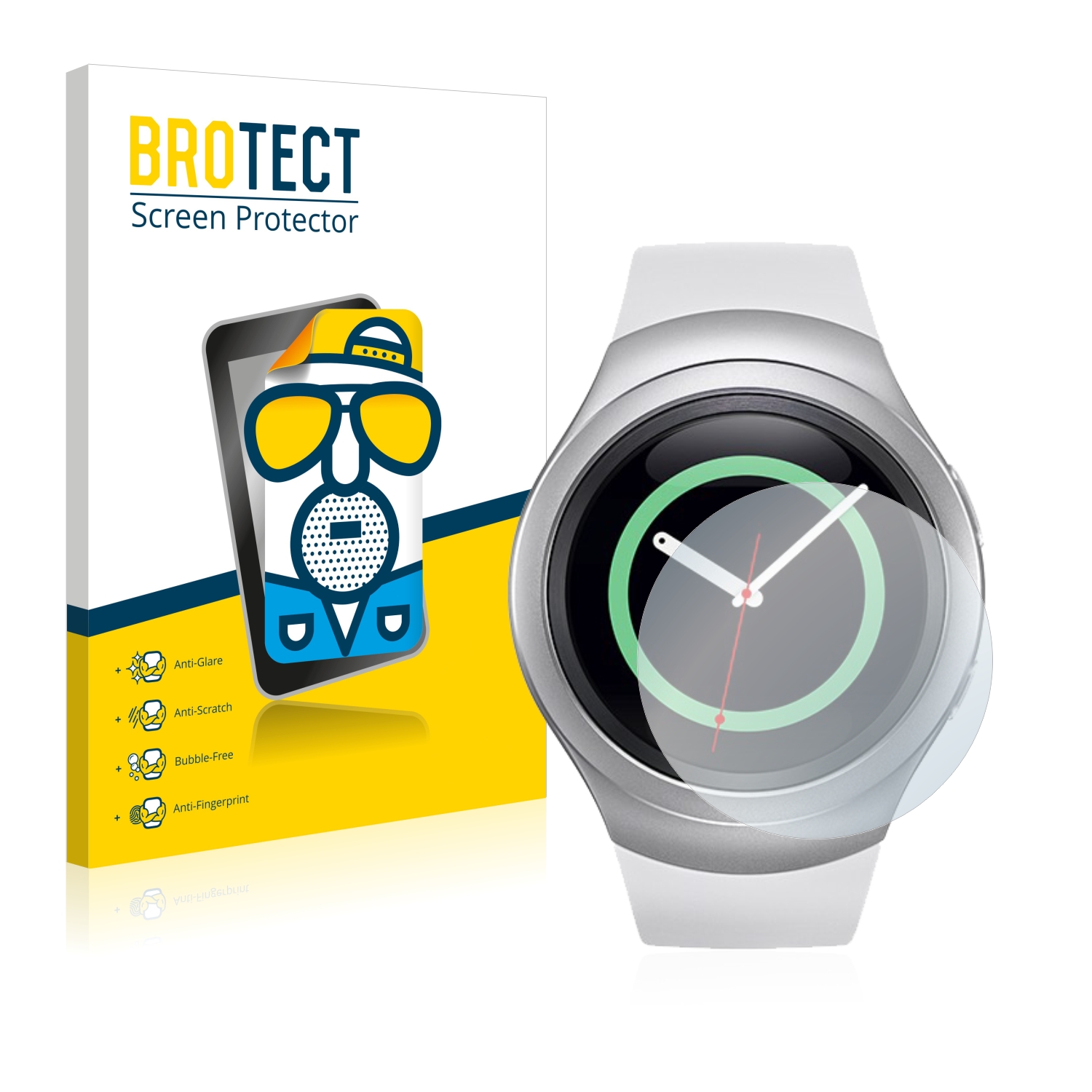 2x BROTECT Entspiegelungs-Folie pro Samsung Gear S2