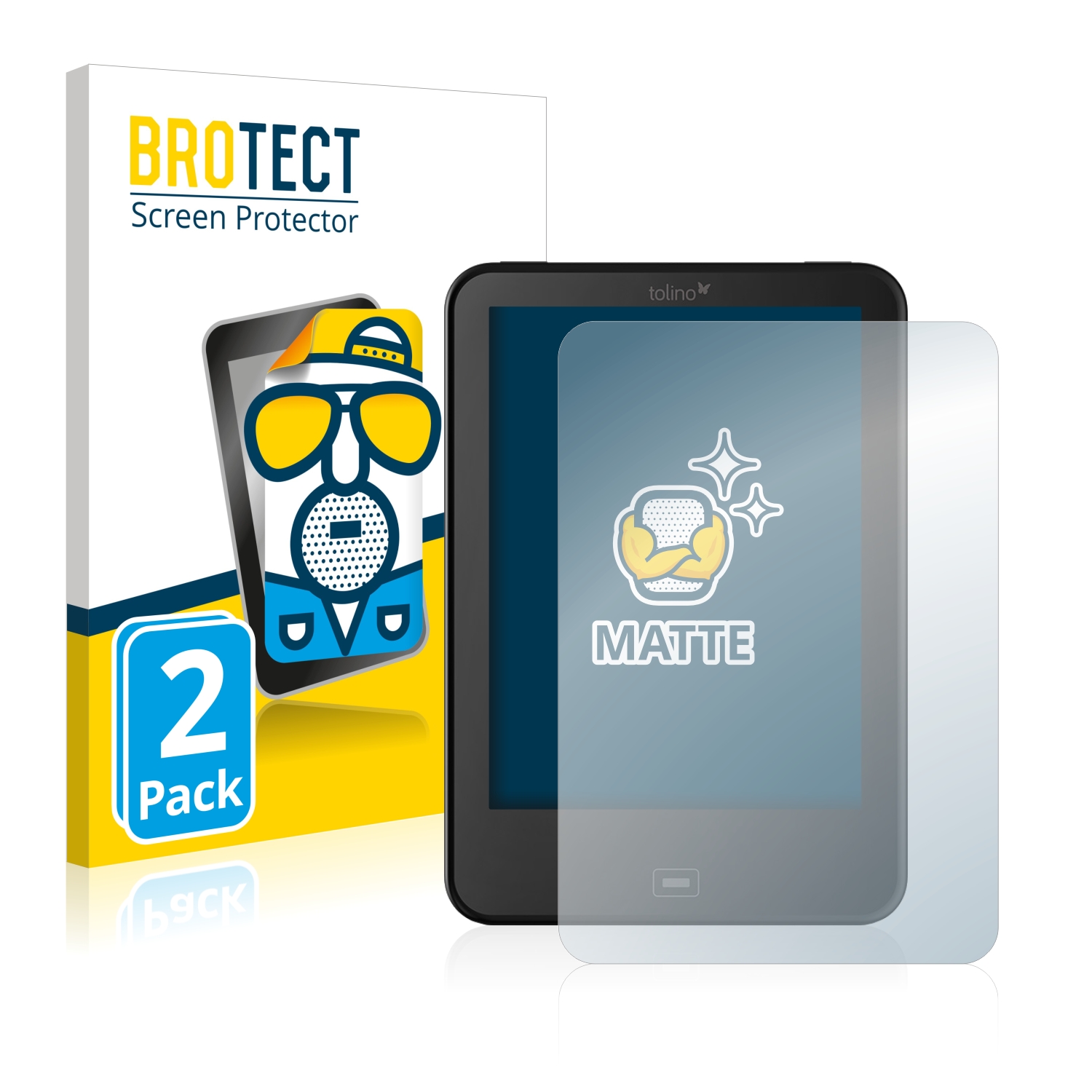 2x BROTECT Entspiegelungs-Folie pro Tolino Vision 3 HD