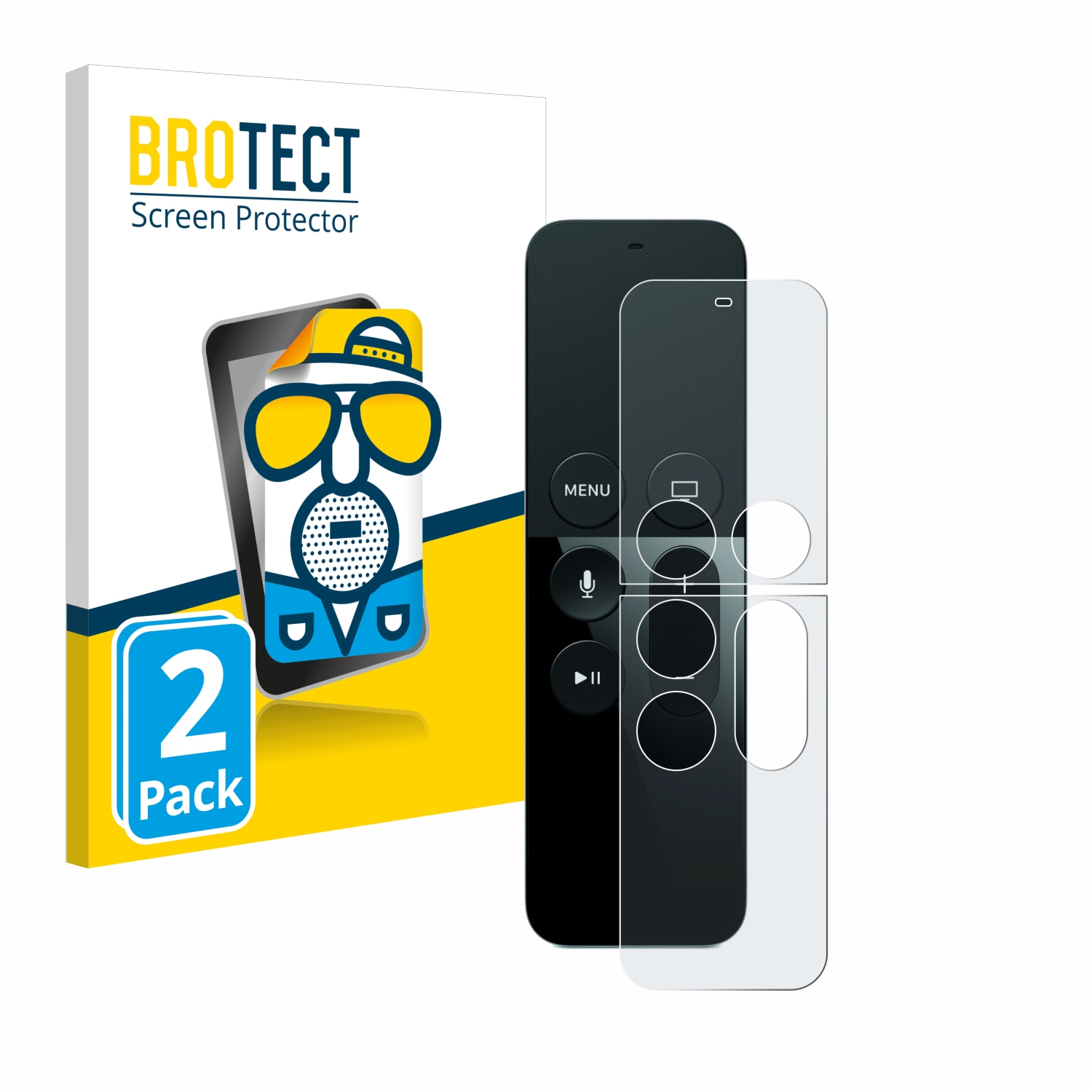 2x BROTECT Entspiegelungs-Folie pro Apple Remote Control Apple TV 4