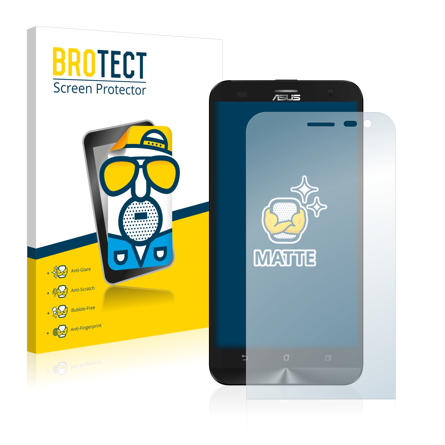 2x BROTECT Entspiegelungs-Folie pro ASUS ZenFone 2 Laser ZE500KG