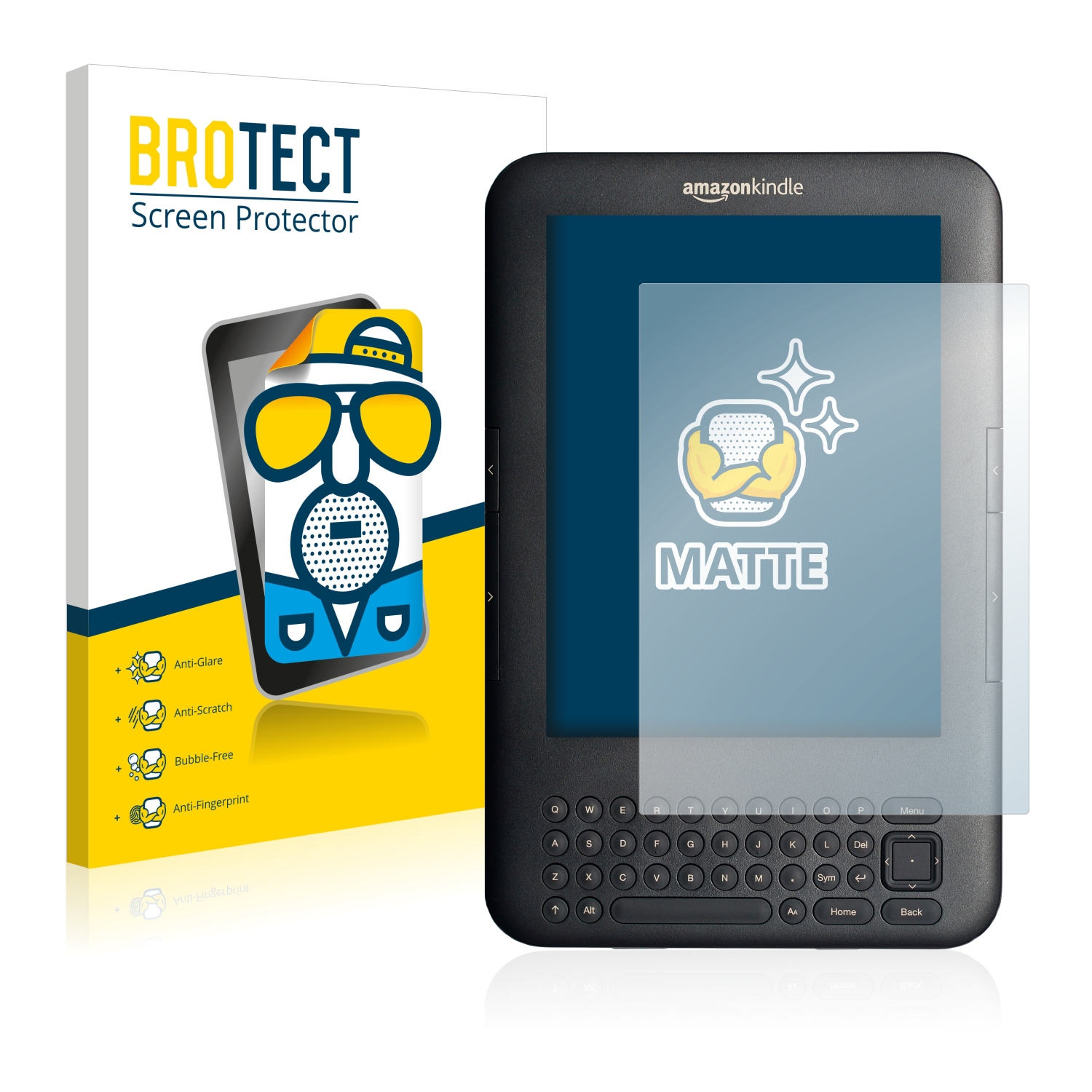 2x BROTECT Entspiegelungs-Folie pro Amazon Kindle 3