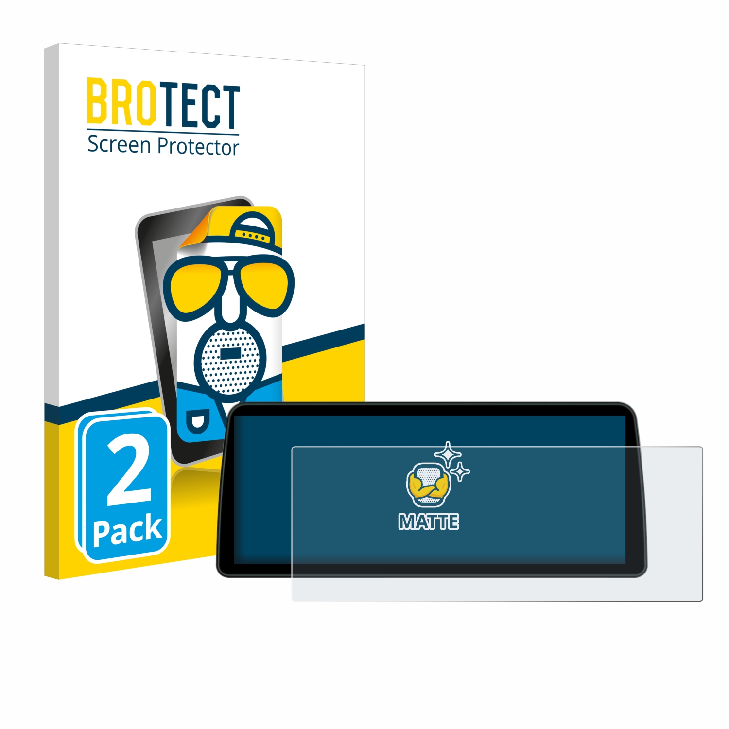 2x BROTECT Entspiegelungs-Folie pro BMW Professional 10.2 2015