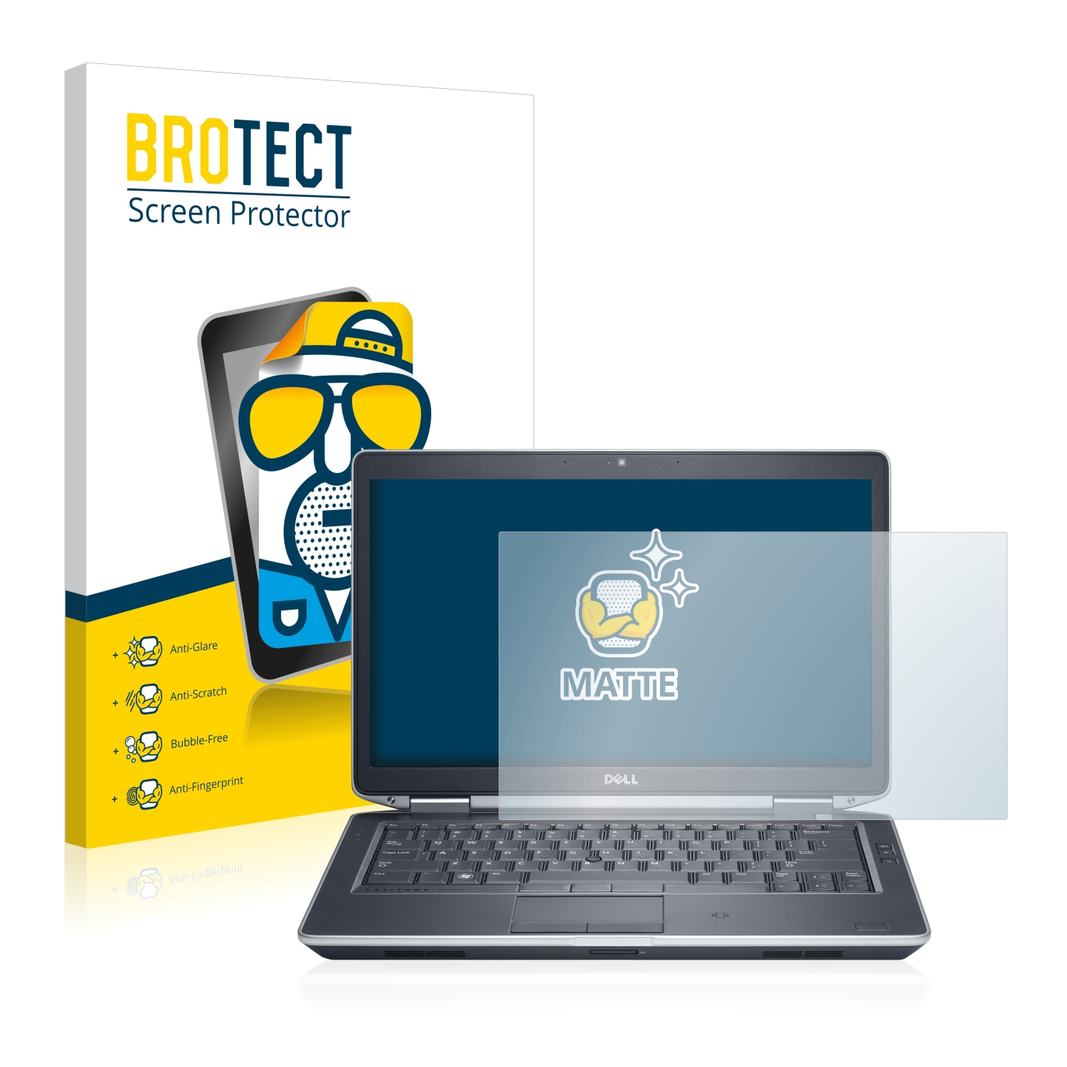 2x BROTECT Entspiegelungs-Folie pro Dell Latitude E6230