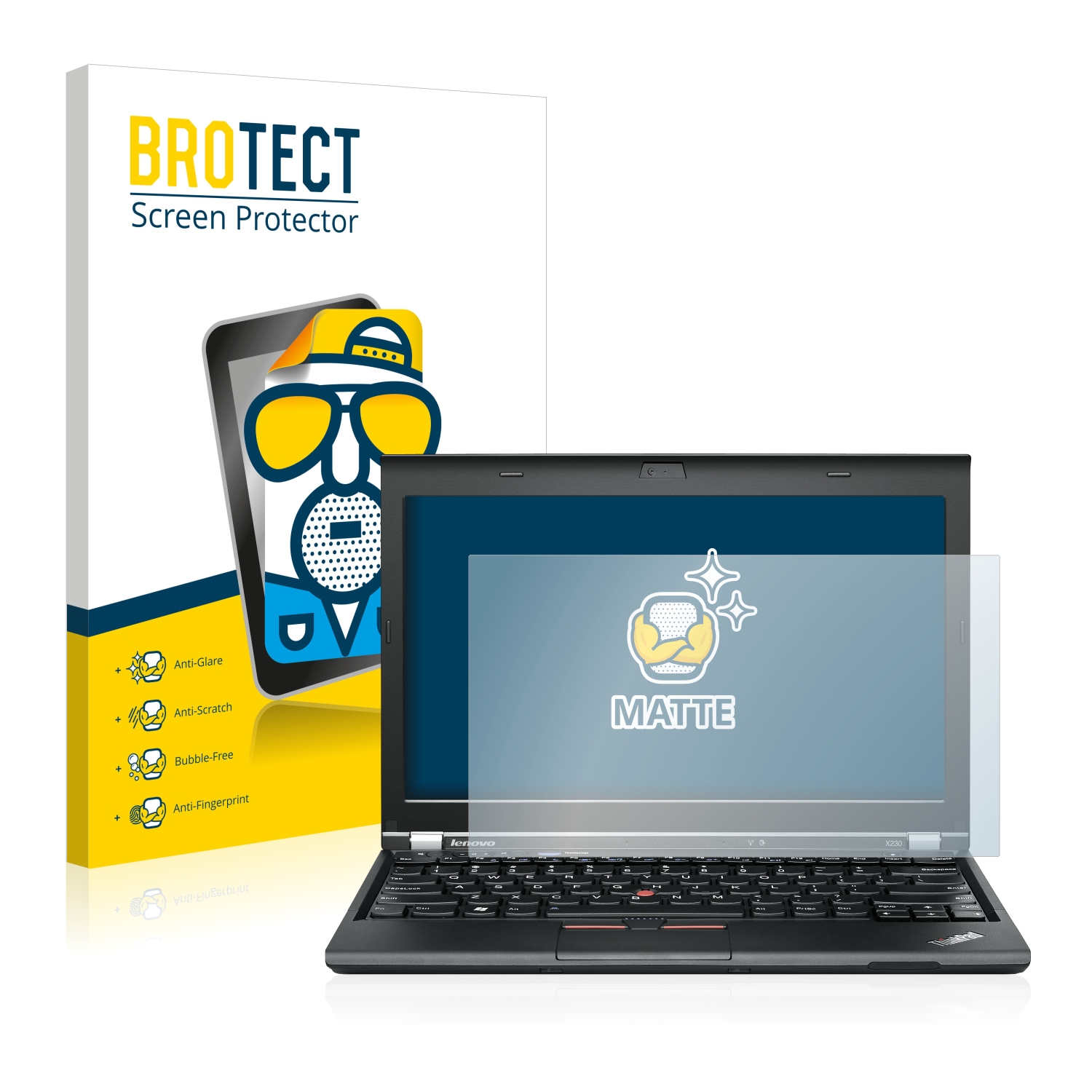 2x BROTECT Entspiegelungs-Folie pro IBM Lenovo ThinkPad X230