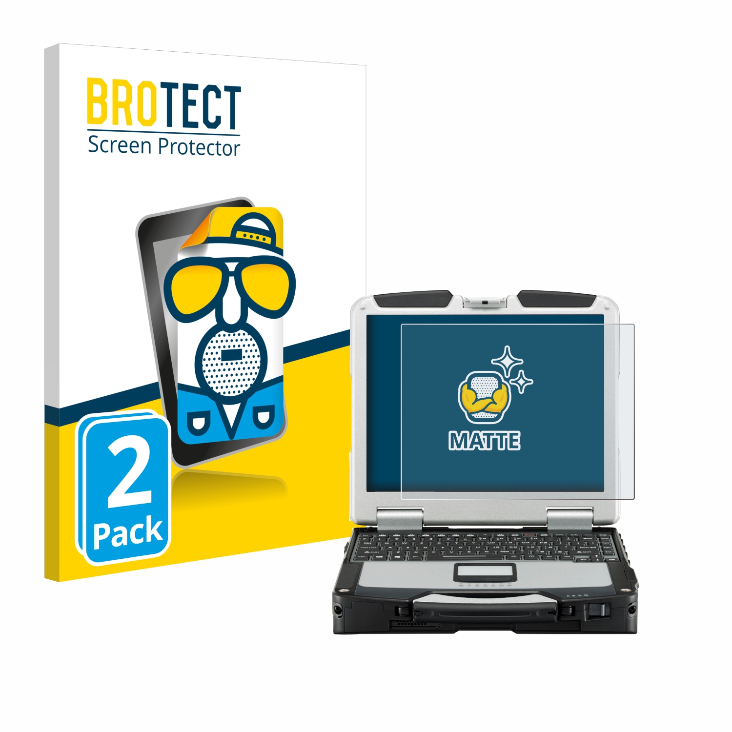2x BROTECT Entspiegelungs-Folie pro Panasonic Toughbook CF-31 Full Ruggedized