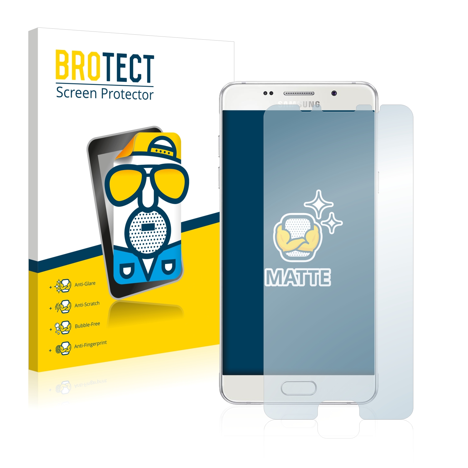 2x BROTECT Entspiegelungs-Folie pro Samsung Galaxy A5 2016