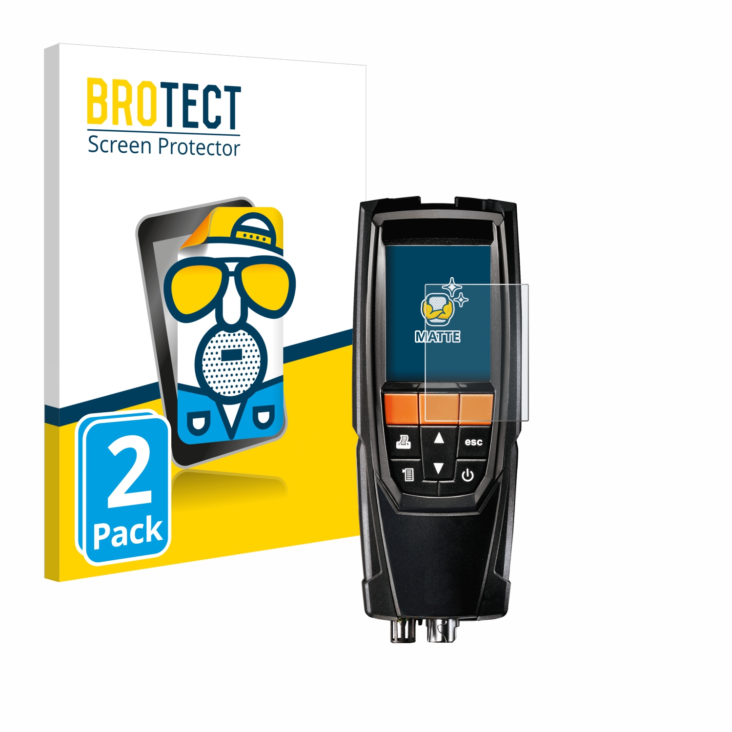 2x BROTECT Entspiegelungs-Folie pro Testo 320 Basic
