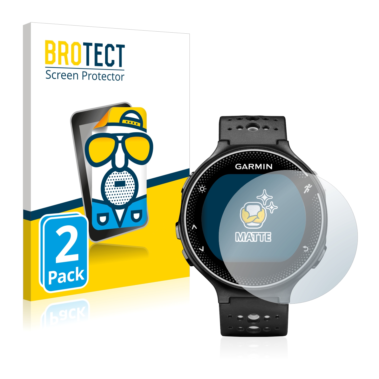 2x BROTECT Entspiegelungs-Folie pro Garmin Forerunner 230