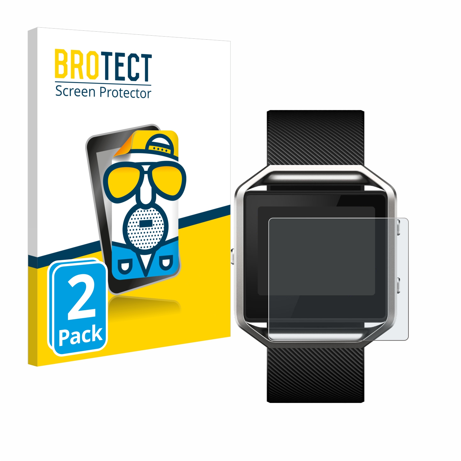 2x BROTECT Entspiegelungs-Folie pro Fitbit Blaze
