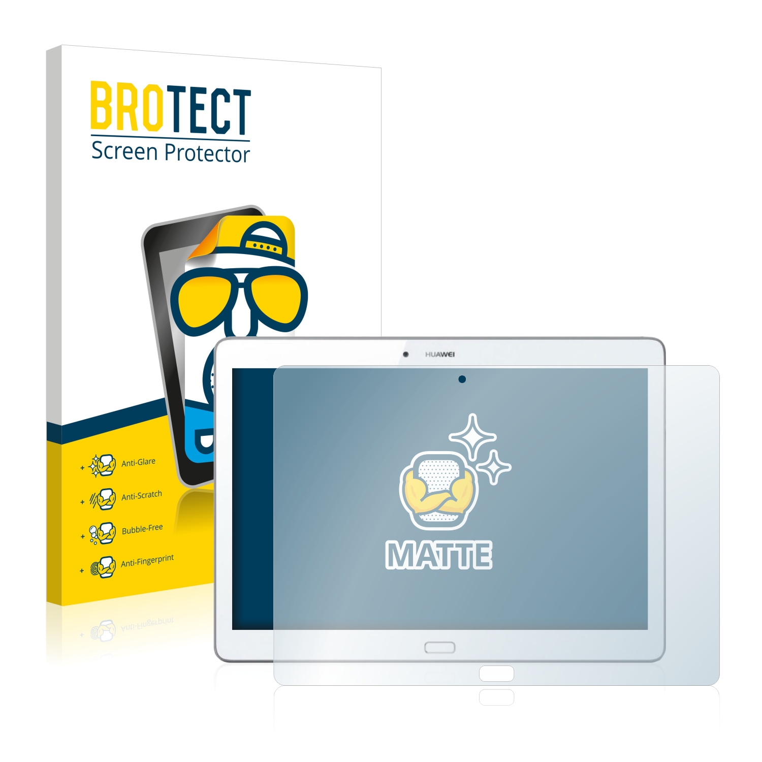 2x BROTECT Entspiegelungs-Folie pro Huawei MediaPad M2 10