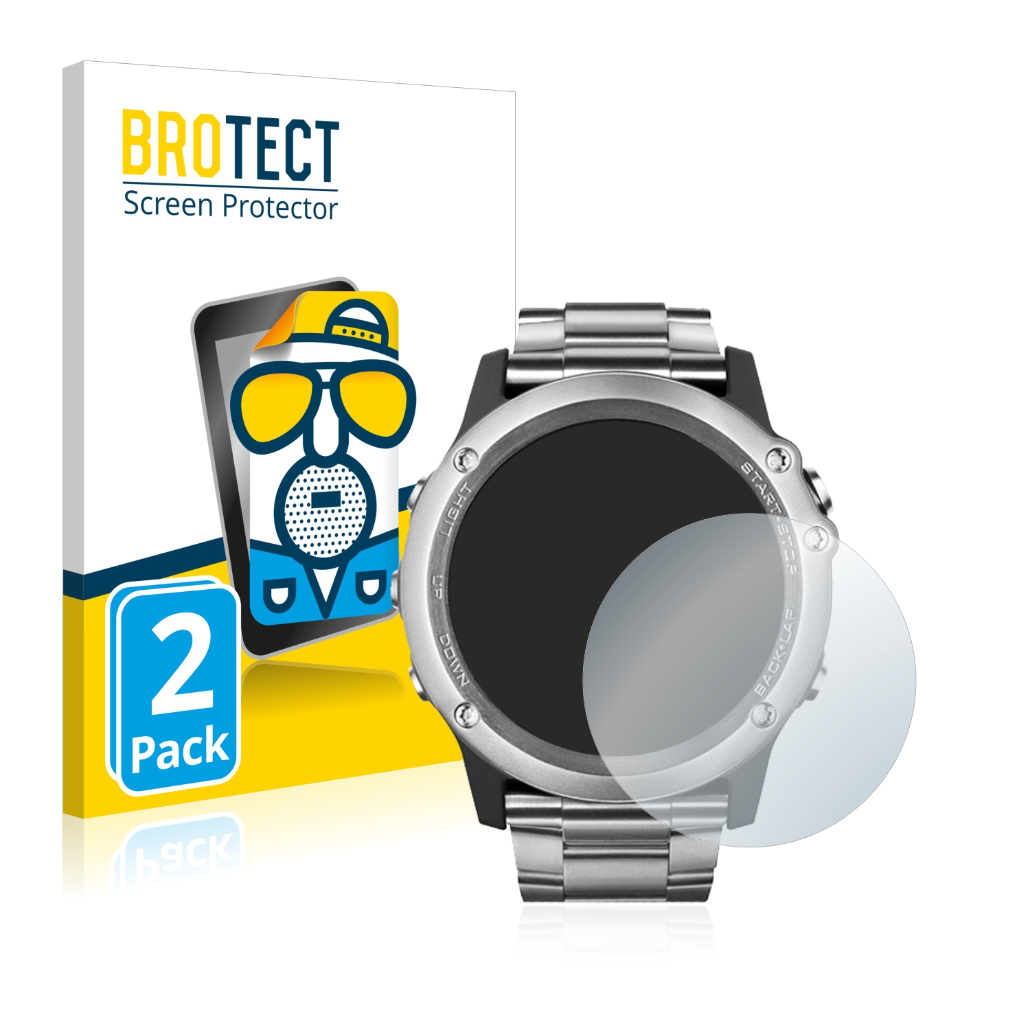 2x BROTECT Entspiegelungs-Folie pro Garmin Fenix 3 Saphir