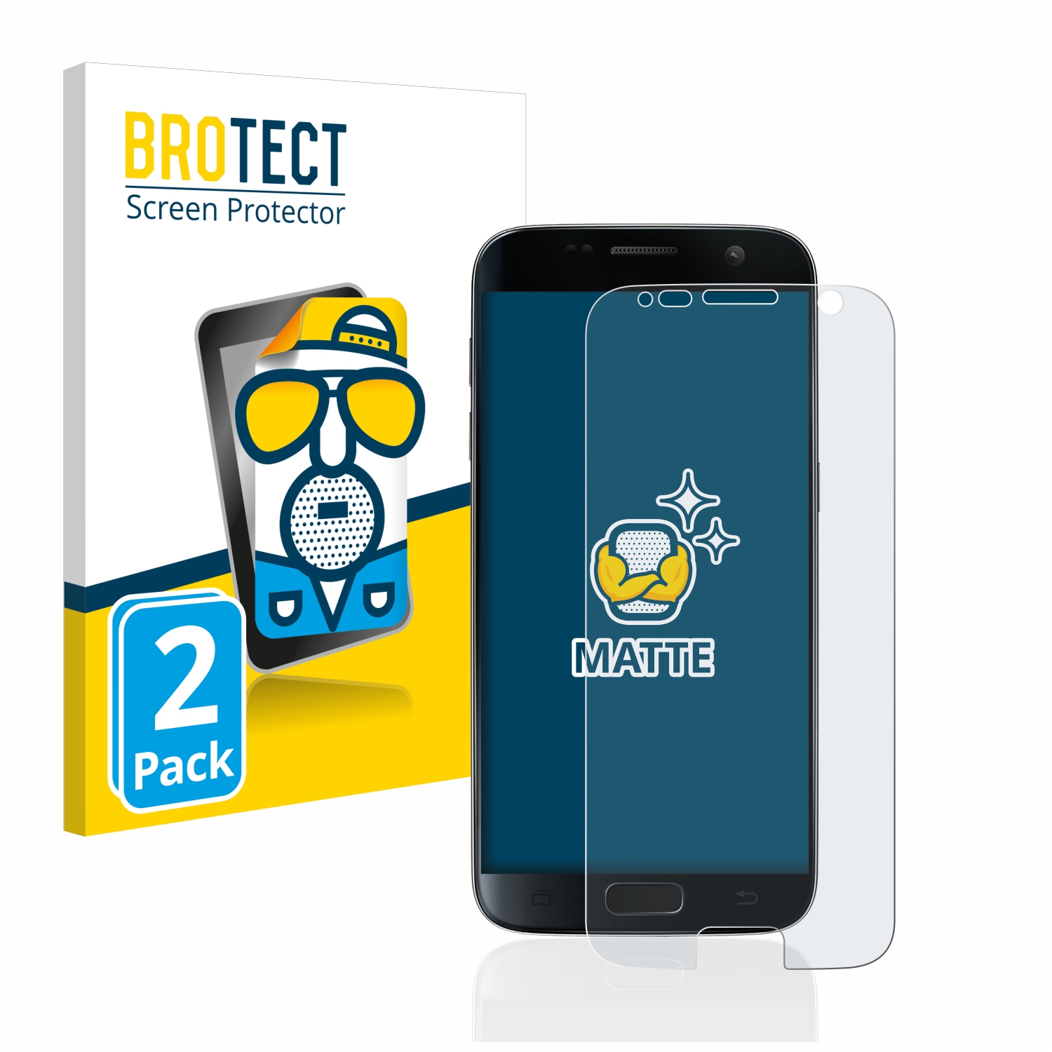 2x BROTECT Entspiegelungs-Folie pro Samsung Galaxy S7