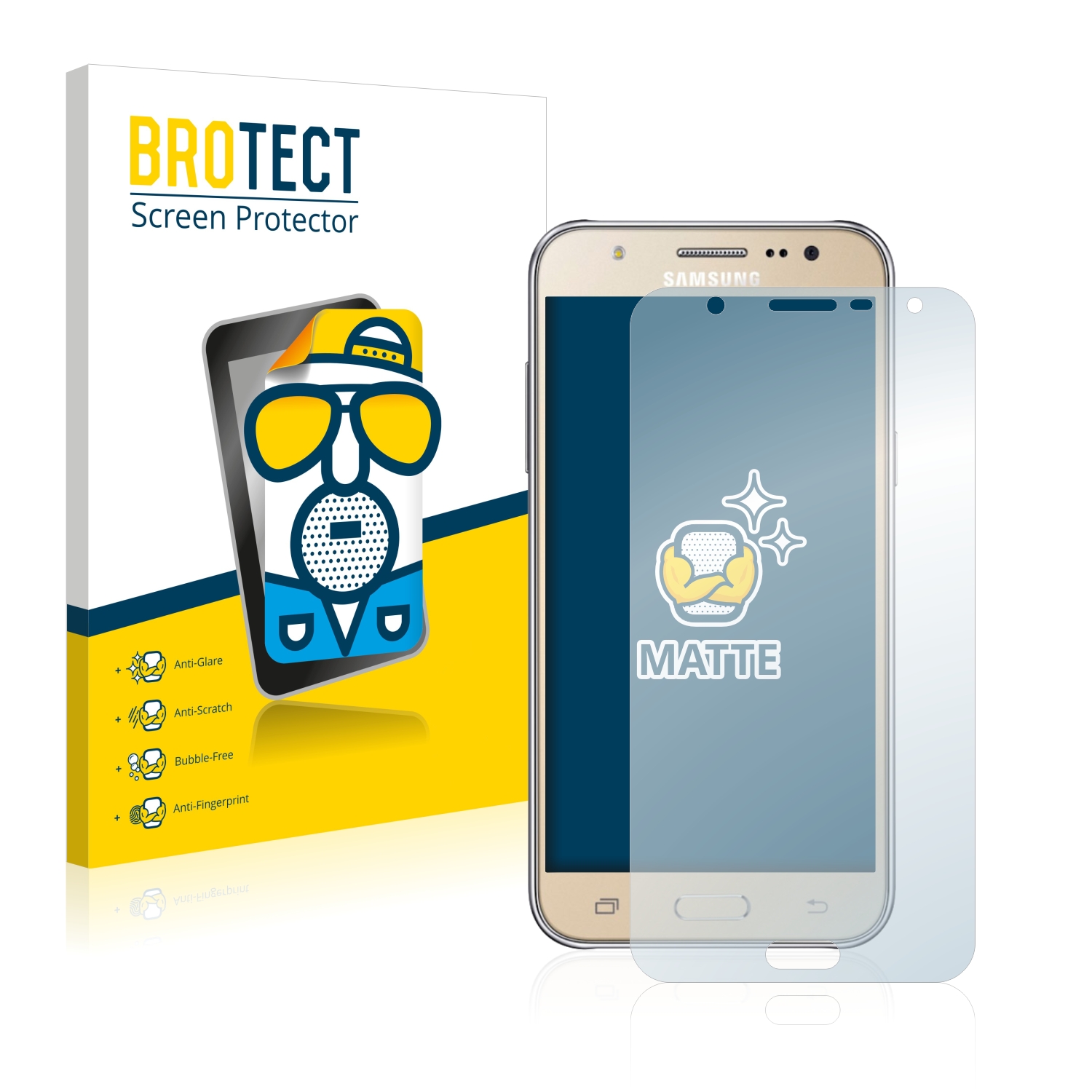 2x BROTECT Entspiegelungs-Folie pro Samsung Galaxy J7 2016