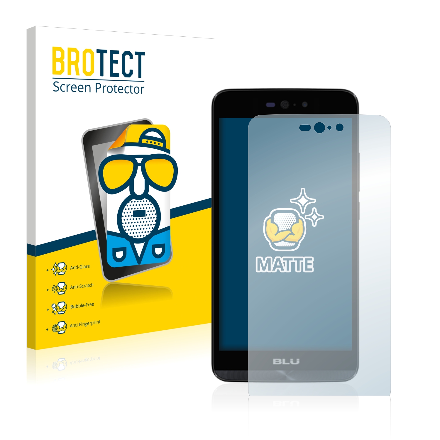 2x BROTECT Entspiegelungs-Folie pro BLU Dash X LTE