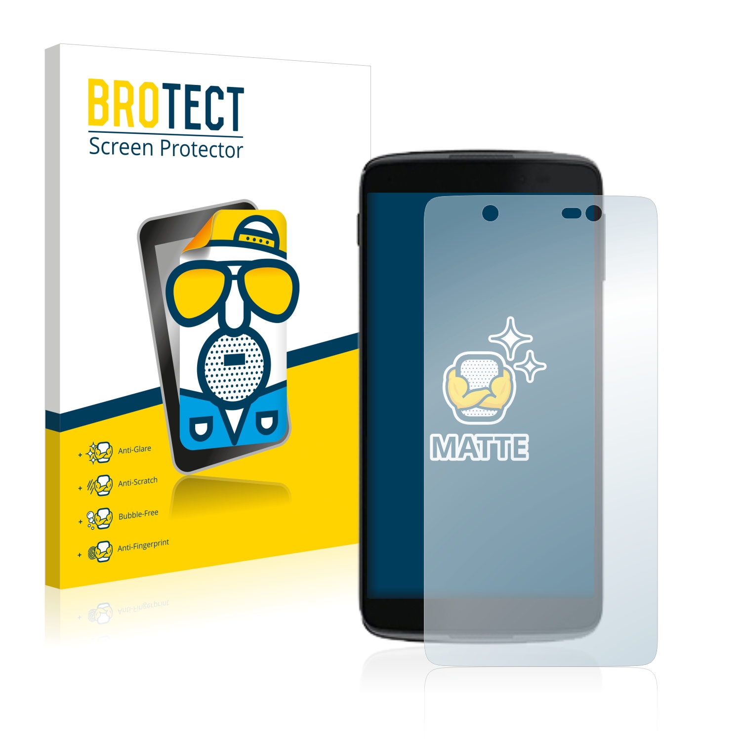 2x BROTECT Entspiegelungs-Folie pro Alcatel One Touch Idol 4