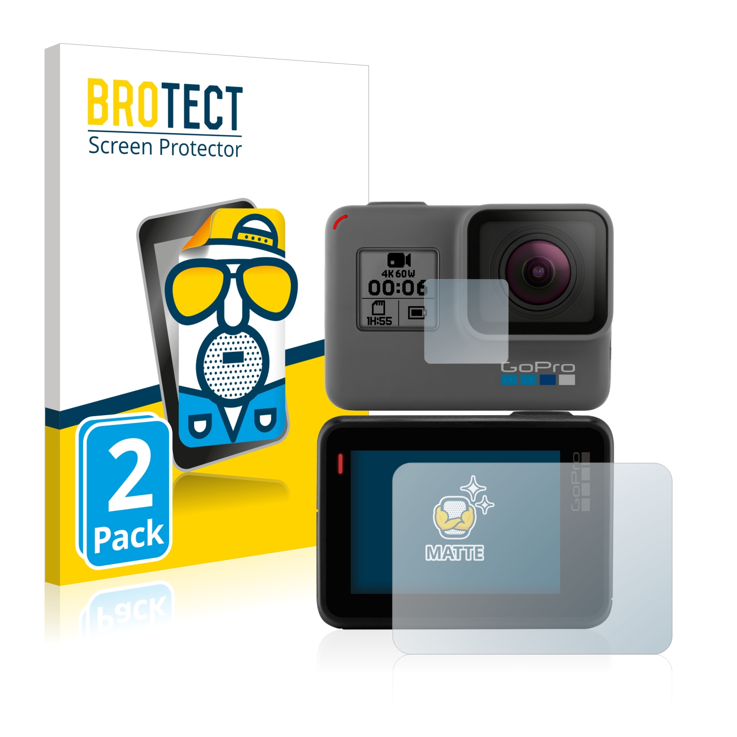 2x BROTECT Entspiegelungs-Folie pro GoPro Hero 5 Black