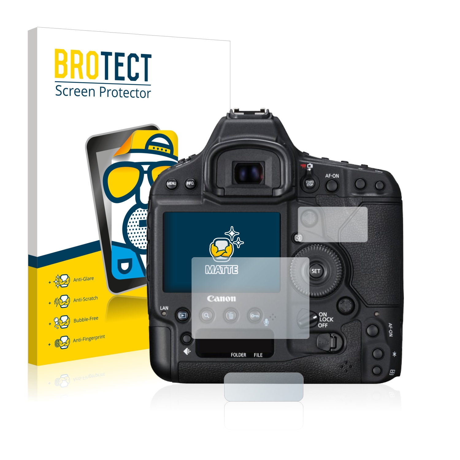 2x BROTECT Entspiegelungs-Folie pro Canon EOS 1D X Mark II