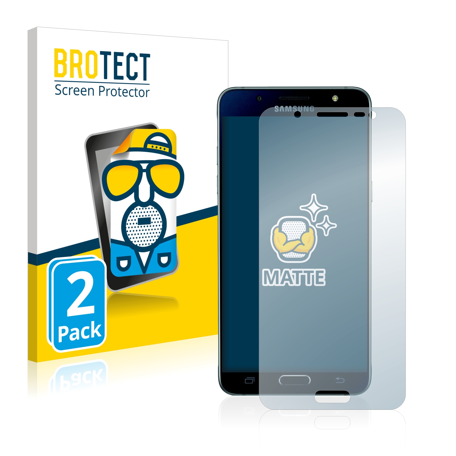 2x BROTECT Entspiegelungs-Folie pro Samsung Galaxy J5 Duos 2016