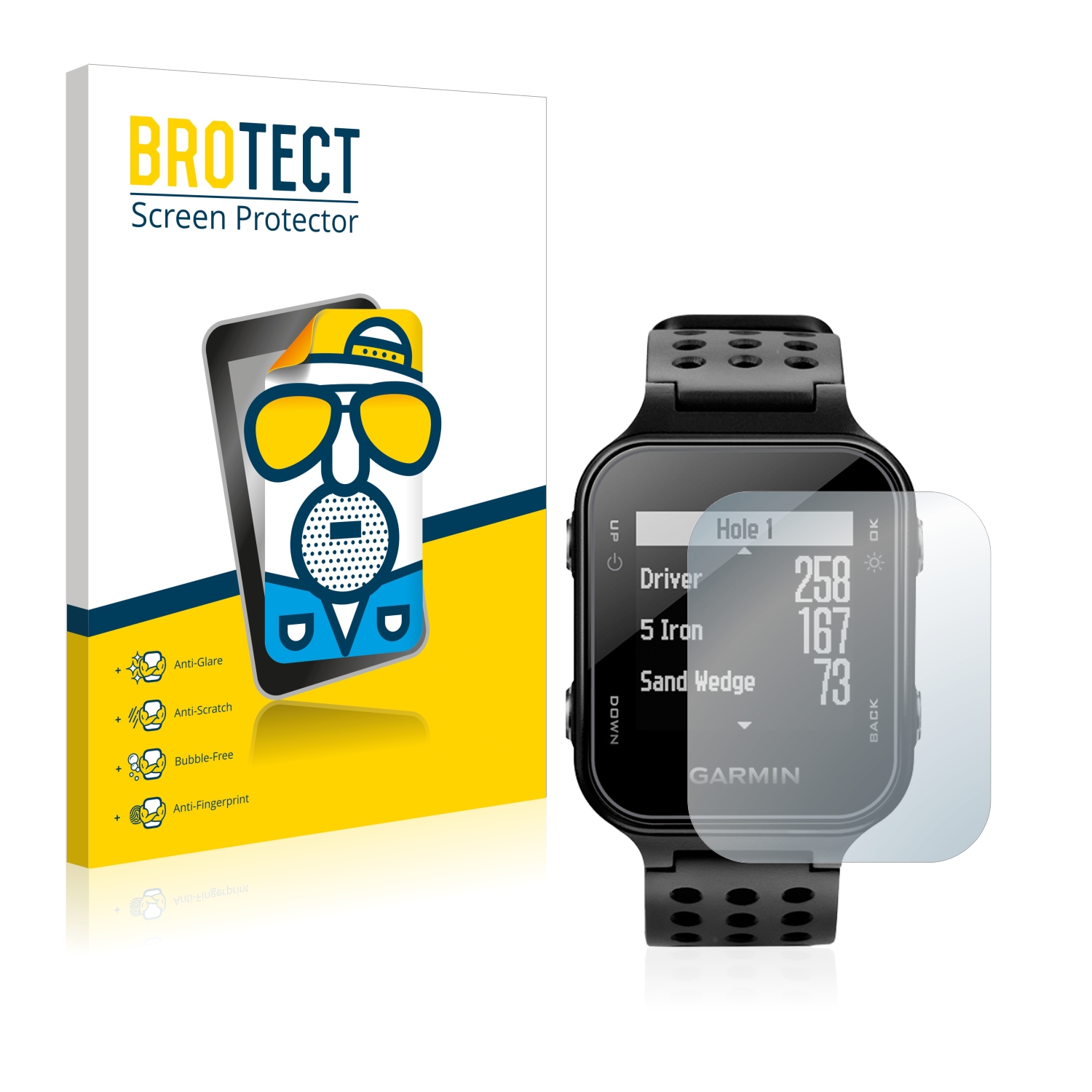 2x BROTECT Entspiegelungs-Folie pro Garmin Approach S20