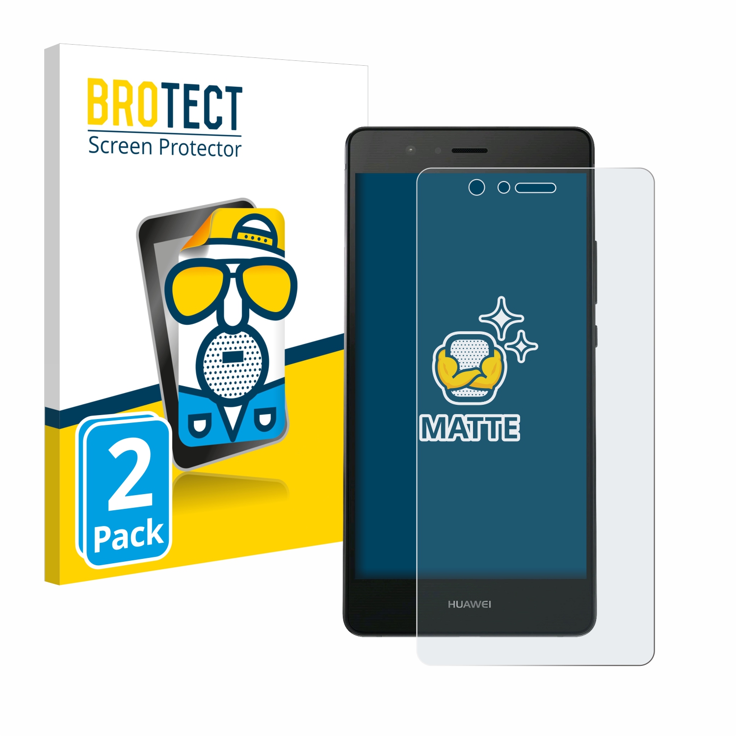 2x BROTECT Entspiegelungs-Folie pro Huawei P9 Lite 2016