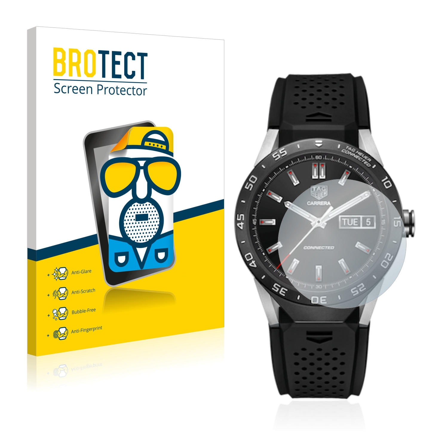 2x BROTECT Entspiegelungs-Folie pro TAG Heuer Connected 46