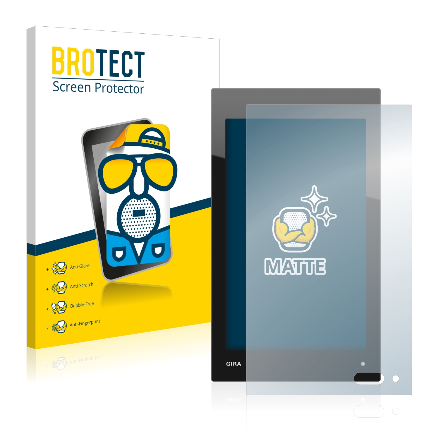 2x BROTECT Entspiegelungs-Folie pro Gira G1