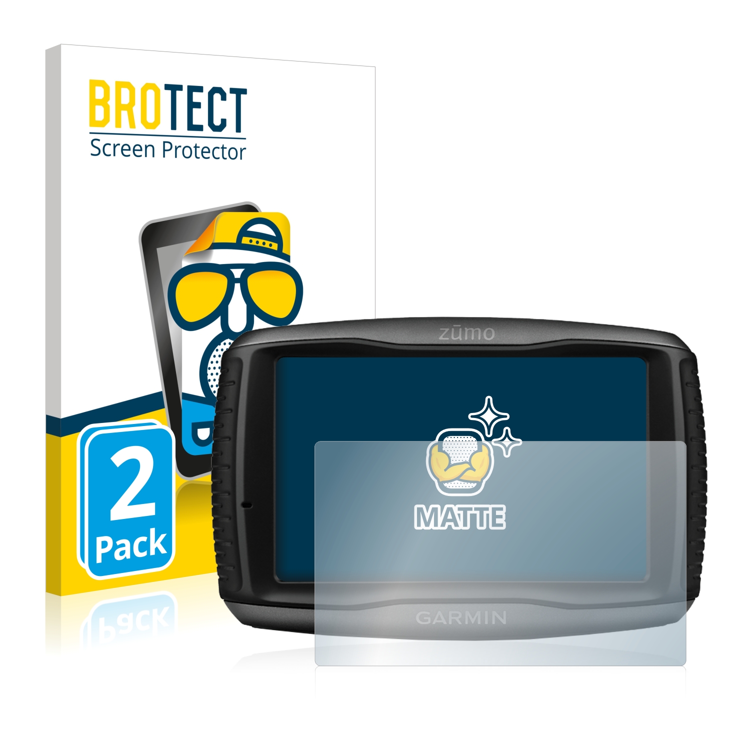 2x BROTECT Entspiegelungs-Folie pro Garmin zumo 595LM