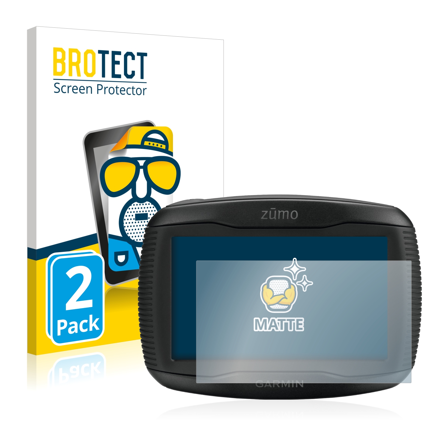 2x BROTECT Entspiegelungs-Folie pro Garmin zumo 395LM