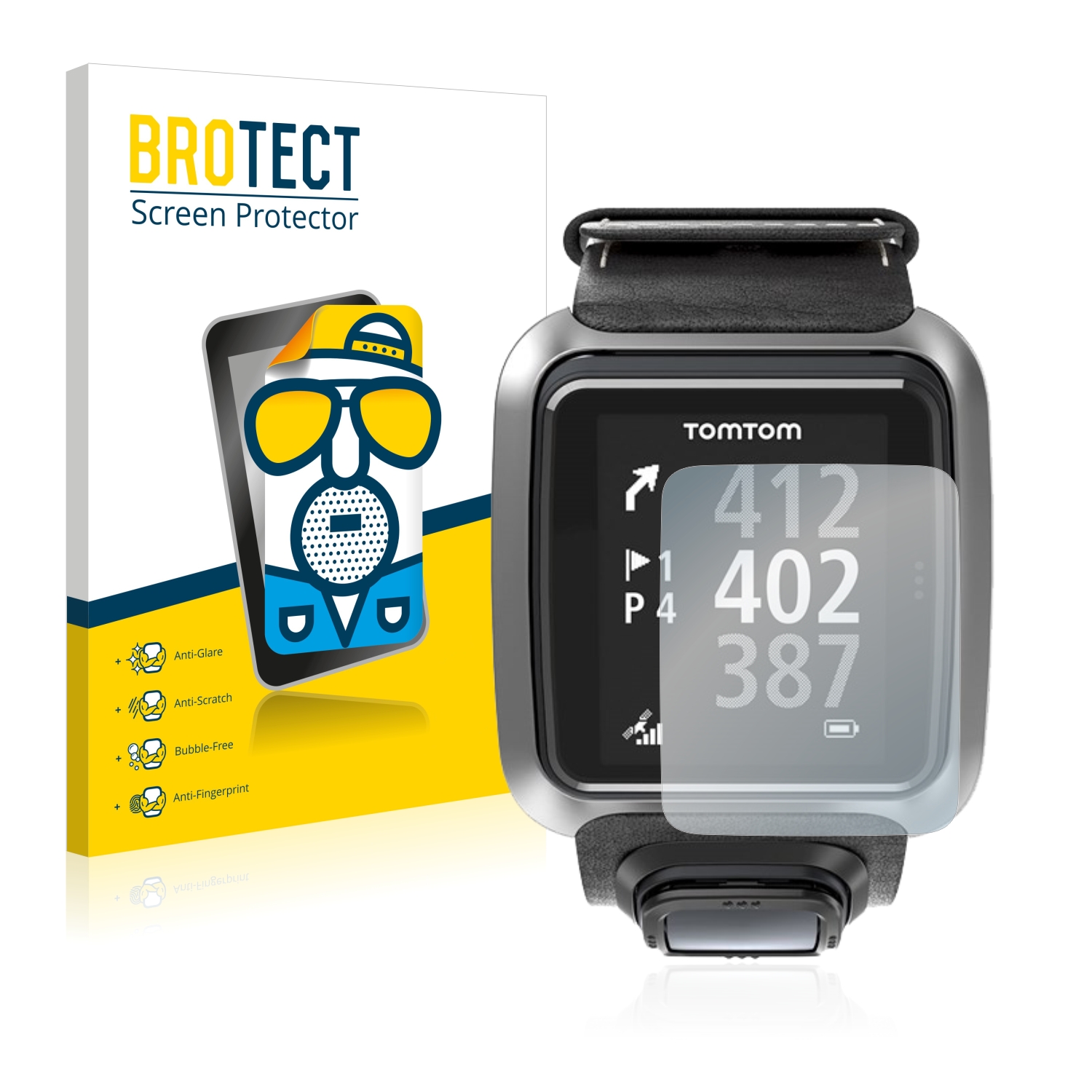 2x BROTECT Entspiegelungs-Folie pro TomTom Golfer 2