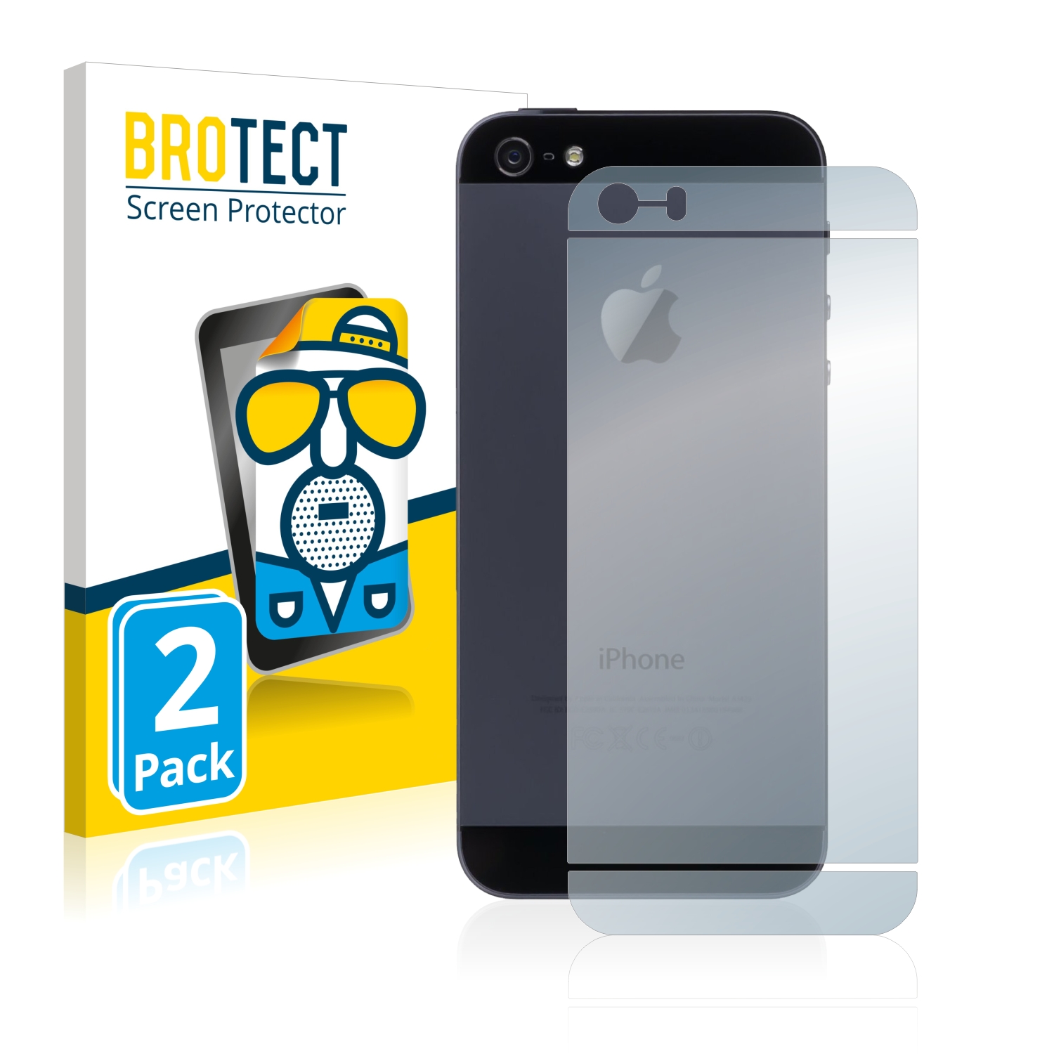 2x BROTECT Entspiegelungs-Folie pro Apple iPhone SE 2016 zadní strana (celá plocha)