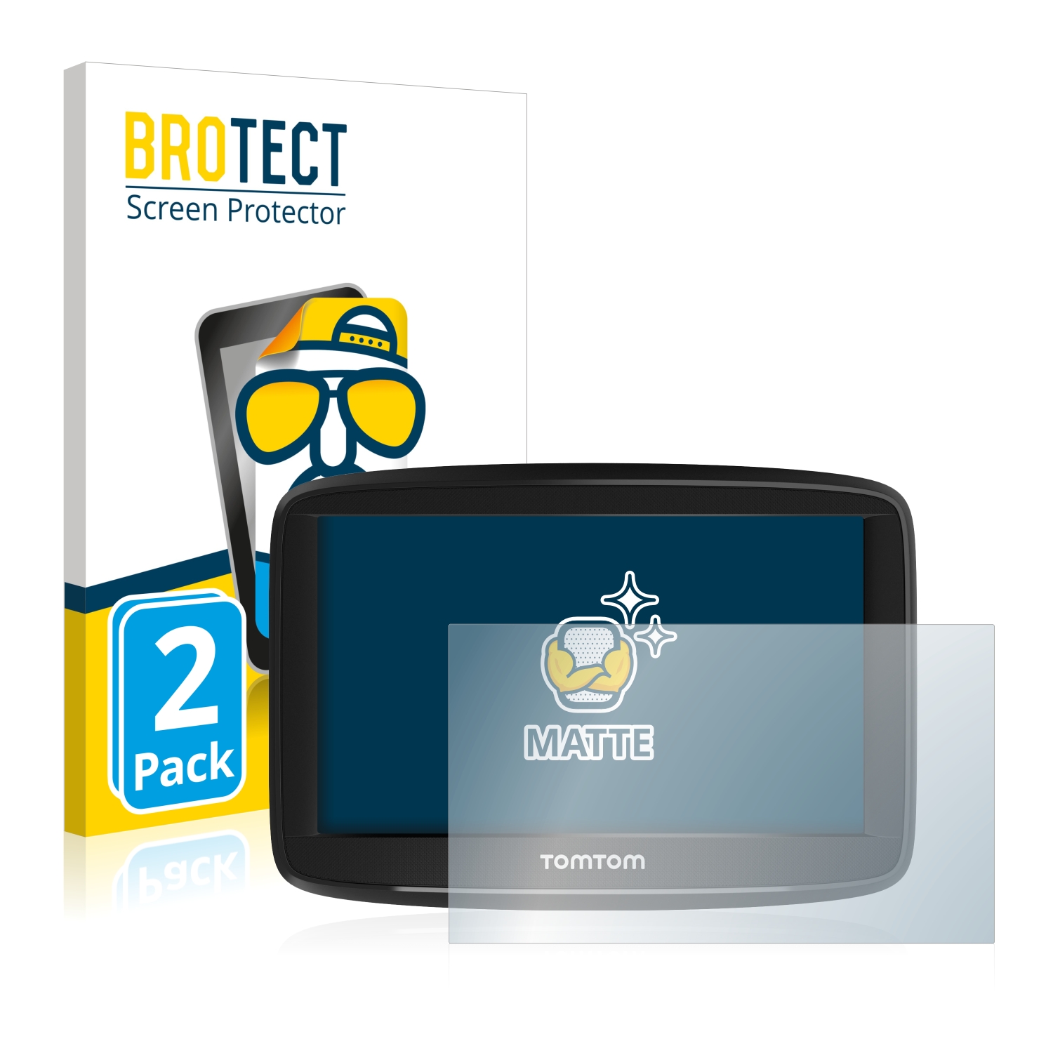 2x BROTECT Entspiegelungs-Folie pro TomTom Start 52