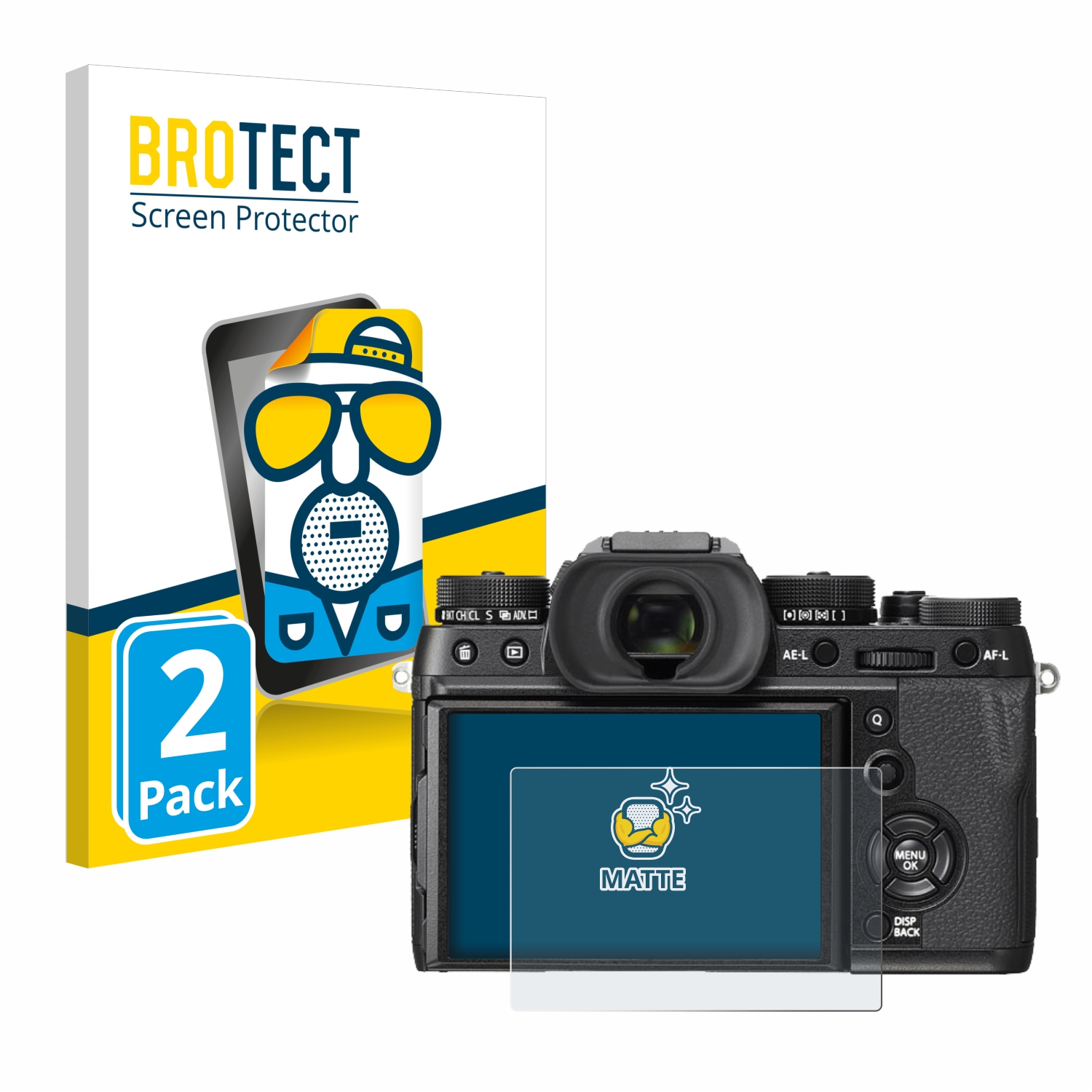 2x BROTECT Entspiegelungs-Folie pro Fujifilm X-T2