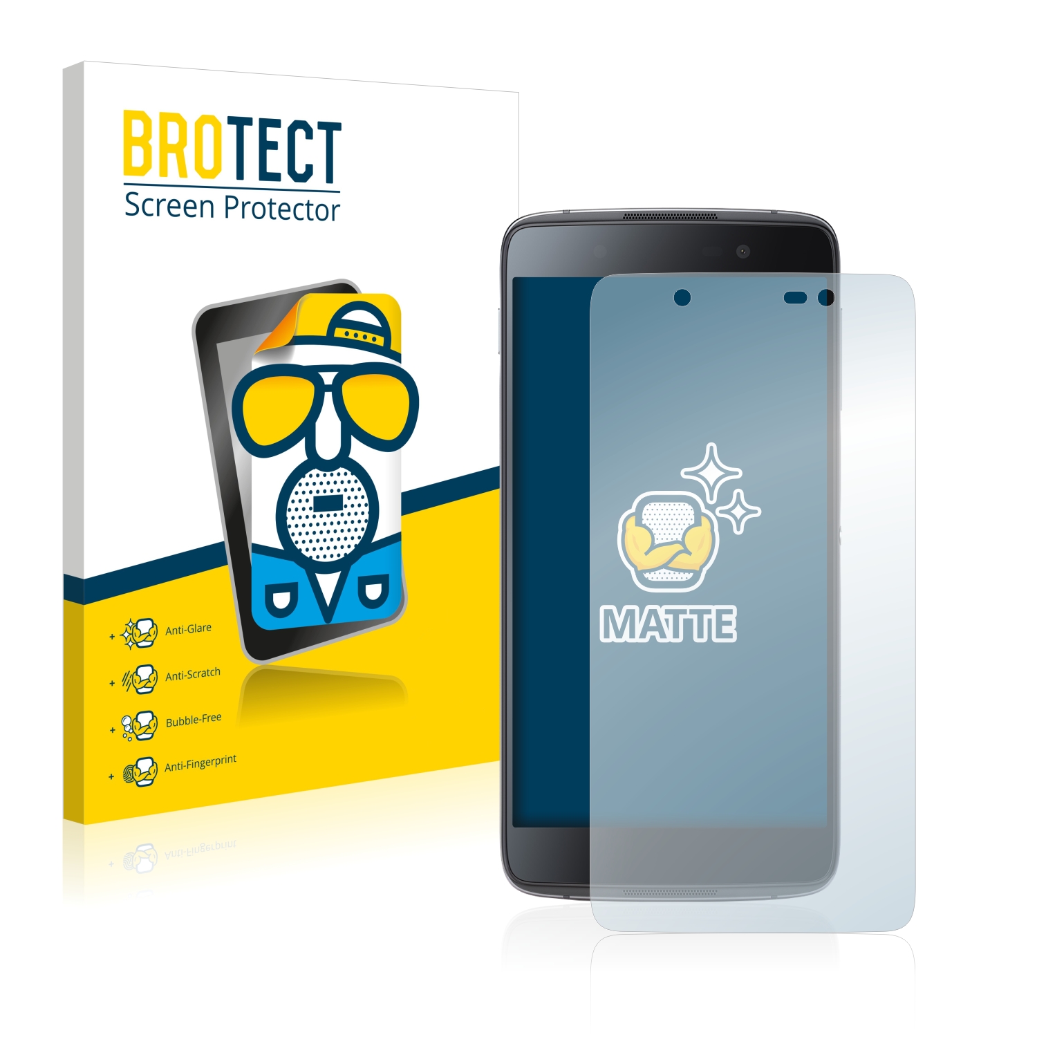 2x BROTECT Entspiegelungs-Folie pro BlackBerry DTEK50