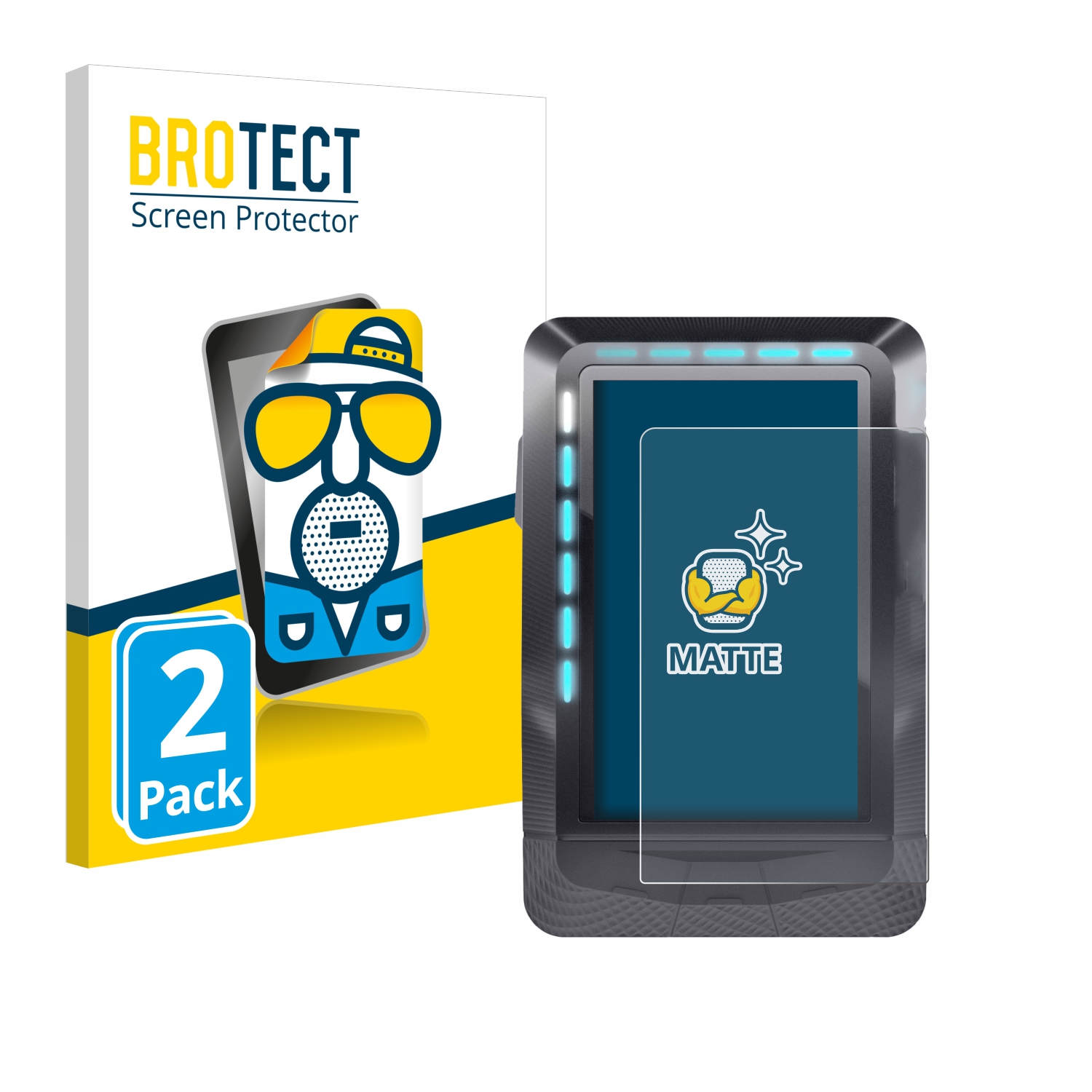 2x BROTECT Entspiegelungs-Folie pro Wahoo Elemnt GPS