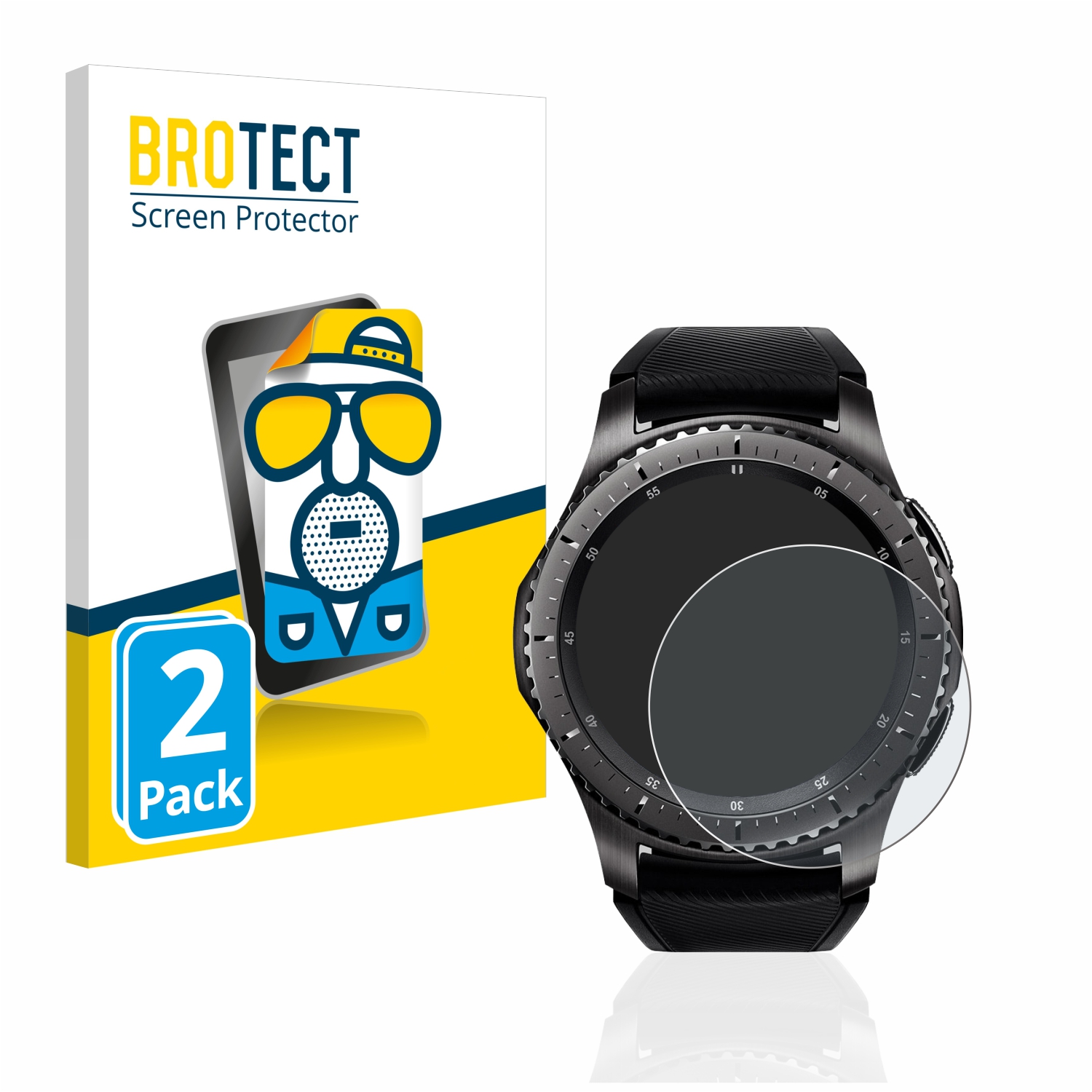 2x BROTECT Entspiegelungs-Folie pro Samsung Gear S3 Frontier