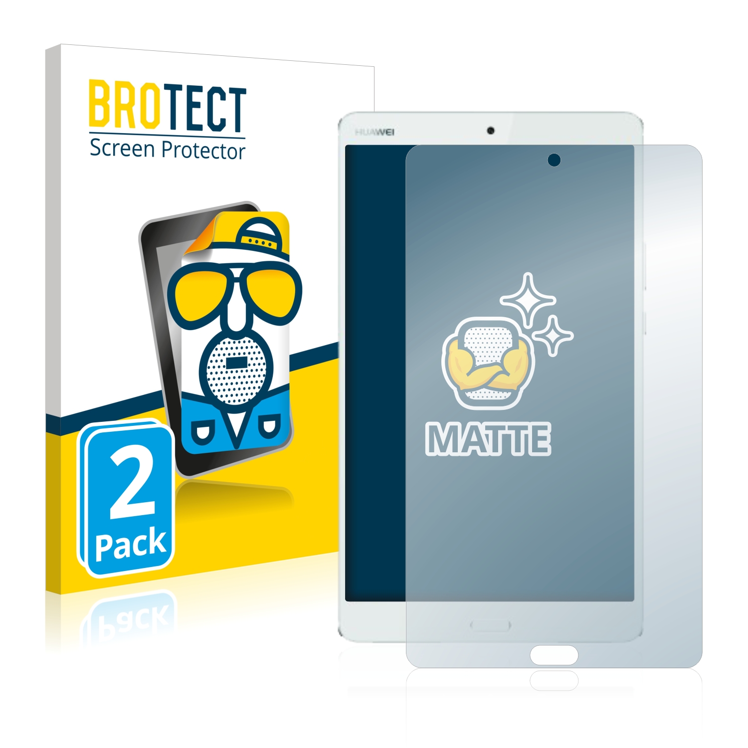 2x BROTECT Entspiegelungs-Folie pro Huawei MediaPad M3 8.4