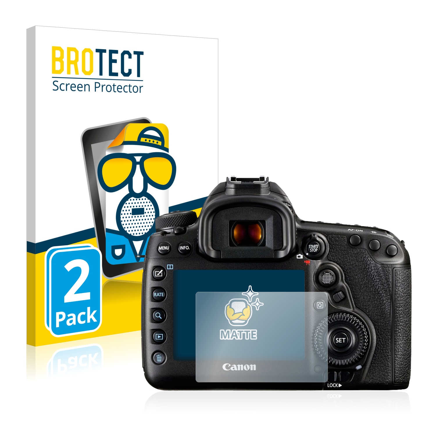 2x BROTECT Entspiegelungs-Folie pro Canon EOS 5D Mark IV