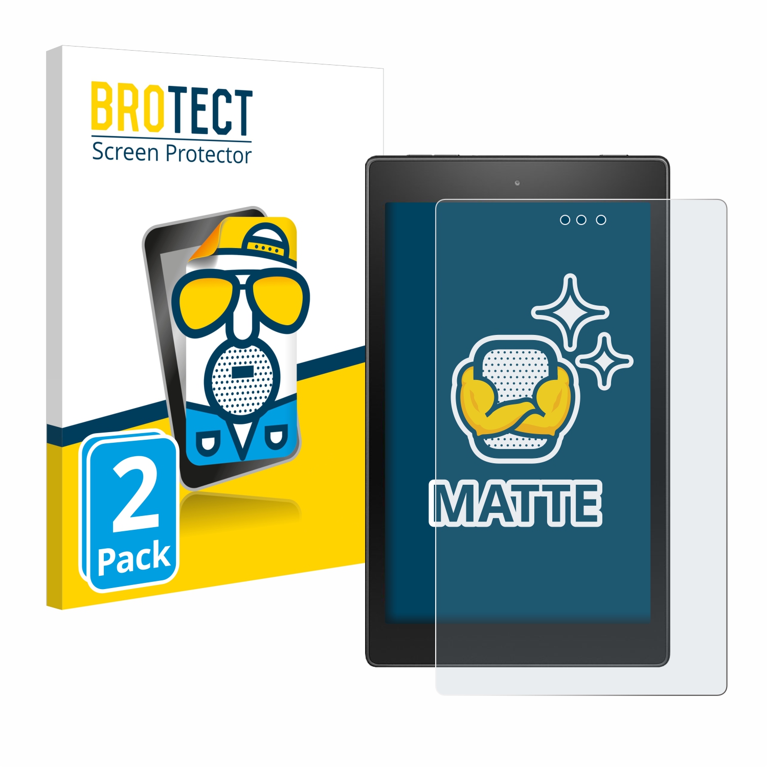 2x BROTECT Entspiegelungs-Folie pro Amazon Fire HD 8 2017