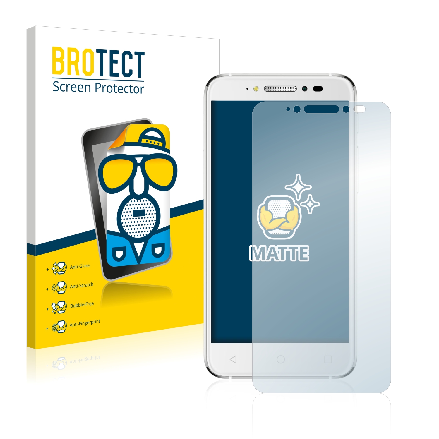 2x BROTECT Entspiegelungs-Folie pro Alcatel Shine Lite 5080X