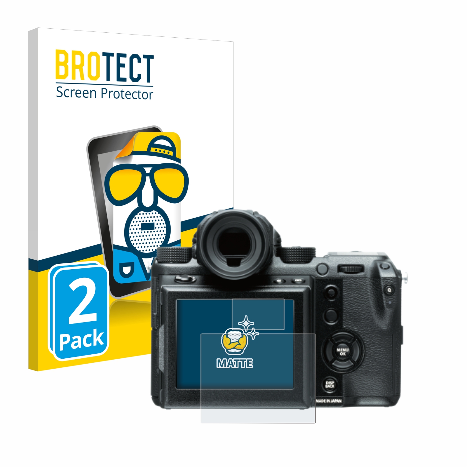 2x BROTECT Entspiegelungs-Folie pro Fujifilm GFX50S