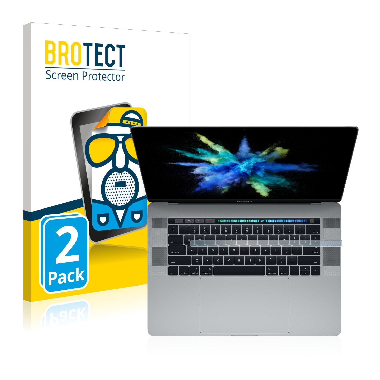 2x BROTECT Entspiegelungs-Folie pro Apple MacBook Pro 15 2017 (pouze Touch Bar)