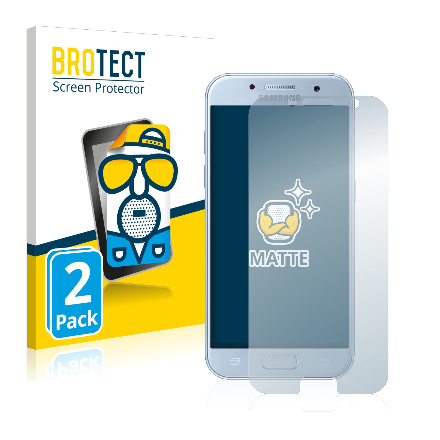 2x BROTECT Entspiegelungs-Folie pro Samsung Galaxy A5 2017