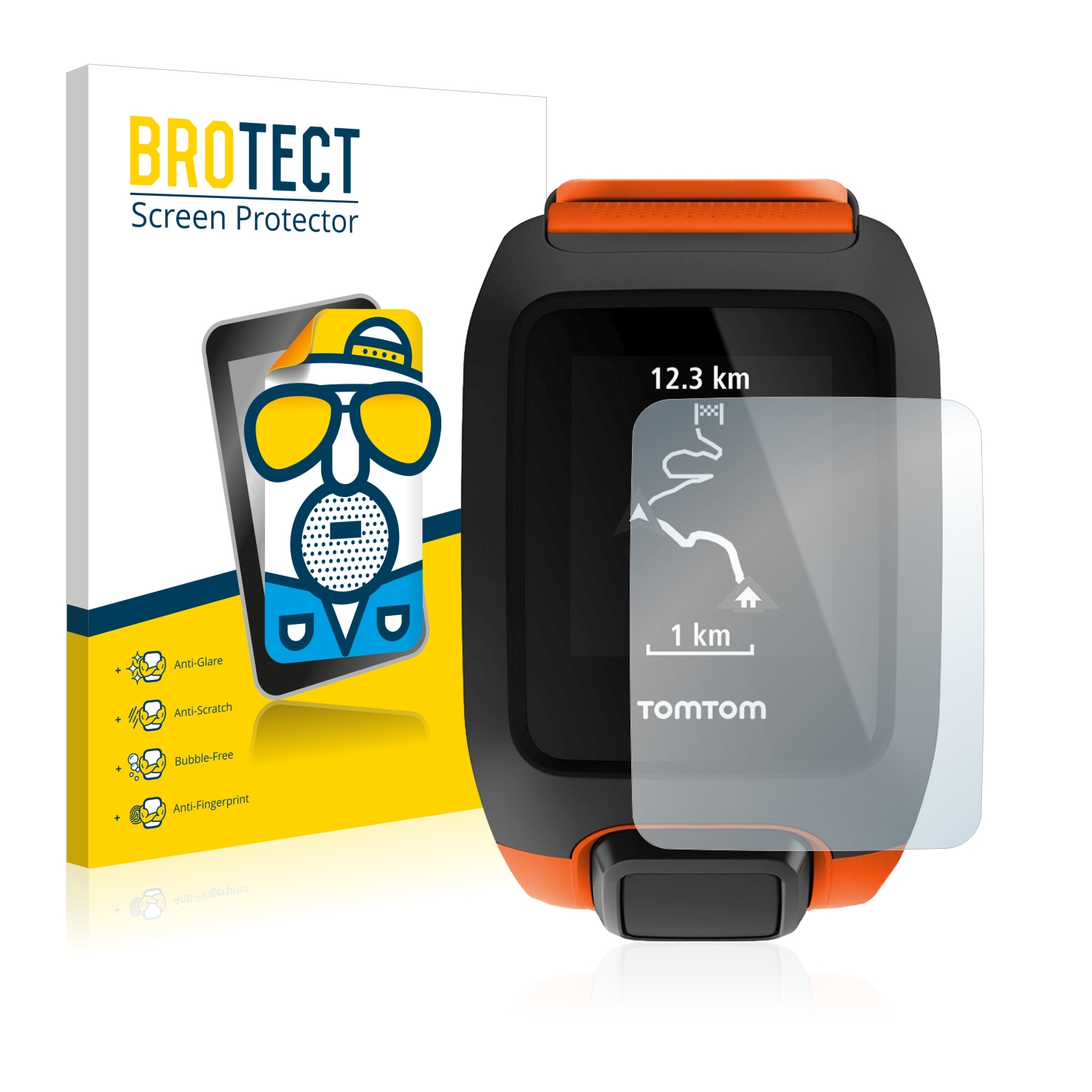 2x BROTECT Entspiegelungs-Folie pro TomTom Adventurer