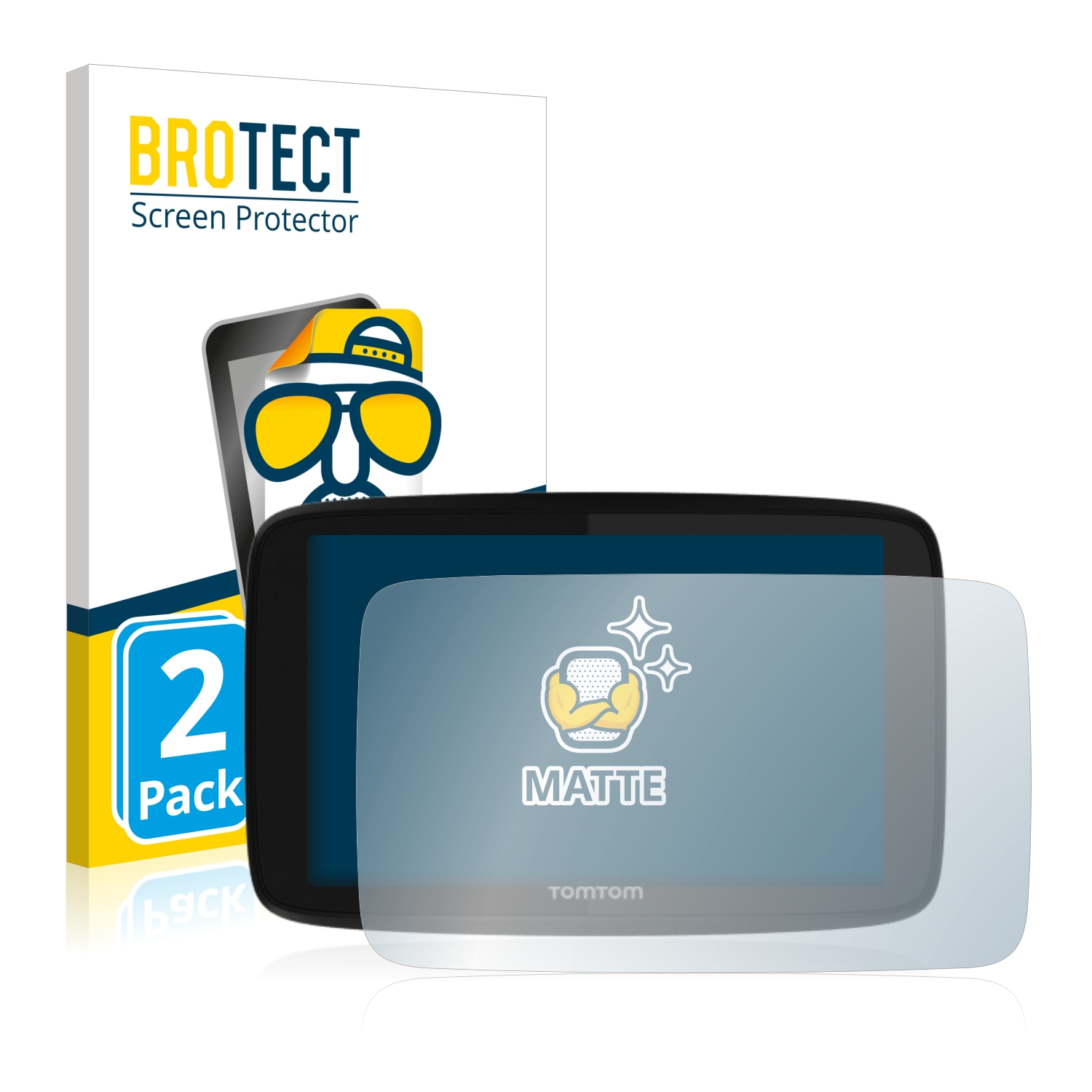 2x BROTECT Entspiegelungs-Folie pro TomTom GO 520