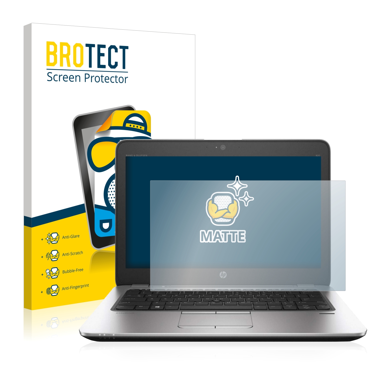 2x BROTECT Entspiegelungs-Folie pro HP EliteBook 820 G3 Non-Touch