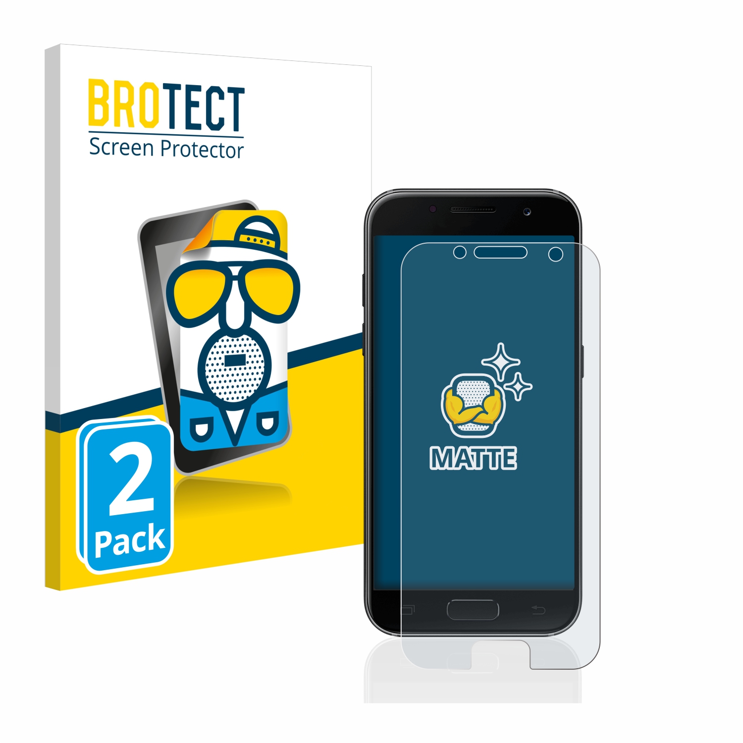 2x BROTECT Entspiegelungs-Folie pro Samsung Galaxy A3 2017